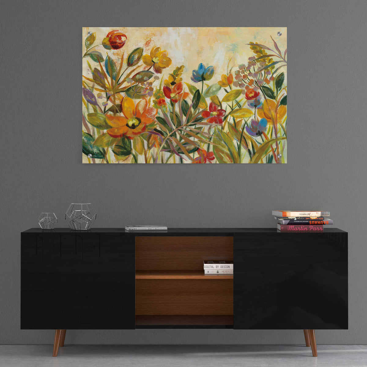 Epic Art 'Rain Forest Floral' by Silvia Vassileva, Acrylic Glass Wall Art,36x24