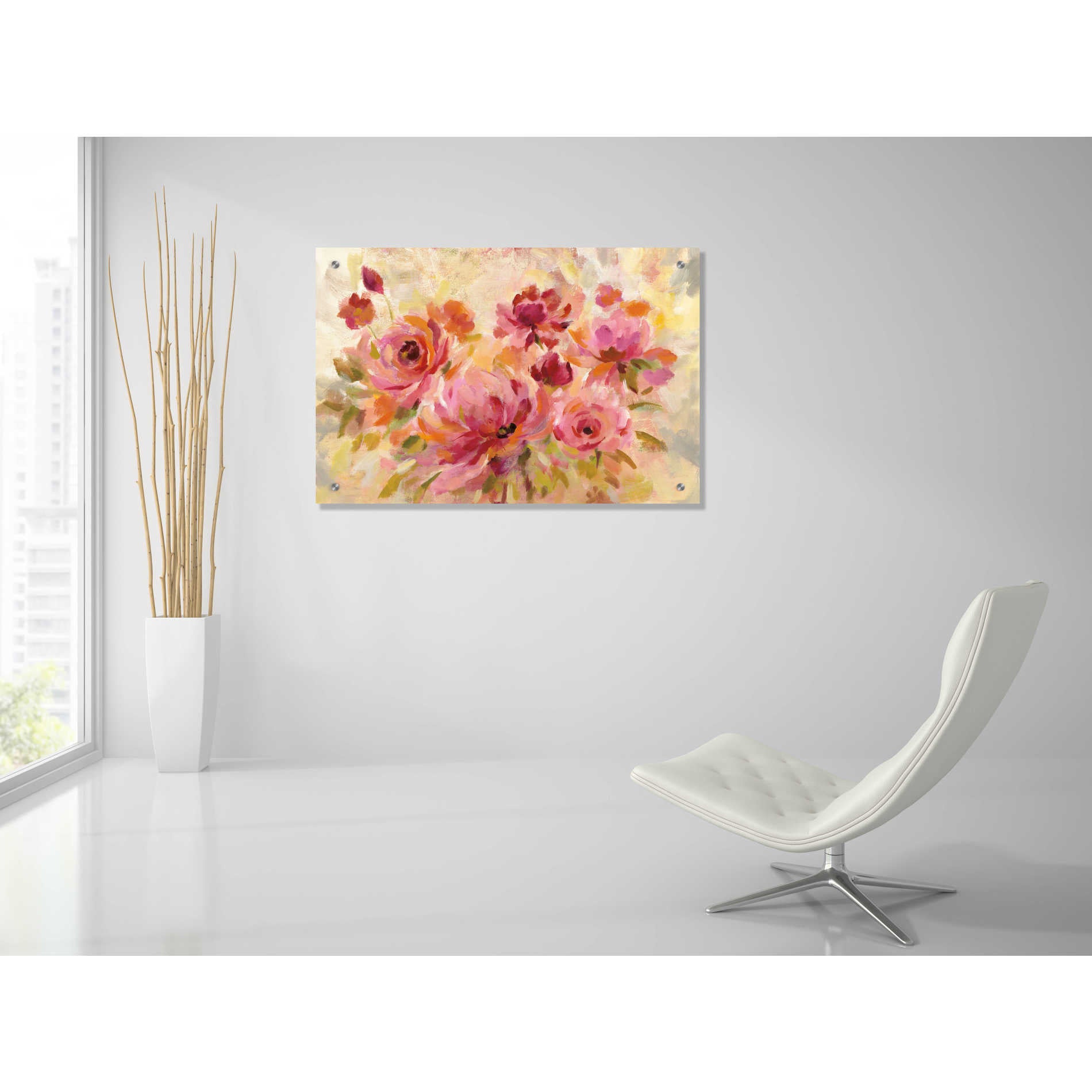 Epic Art 'Romantic Bouquet' by Silvia Vassileva, Acrylic Glass Wall Art,36x24