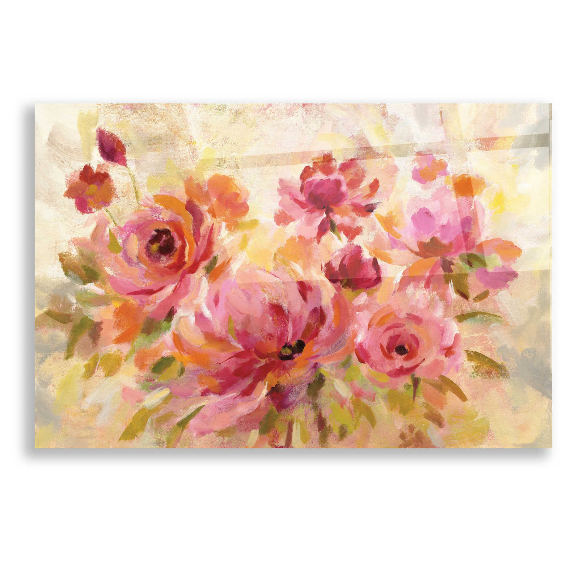 Epic Art 'Romantic Bouquet' by Silvia Vassileva, Acrylic Glass Wall Art