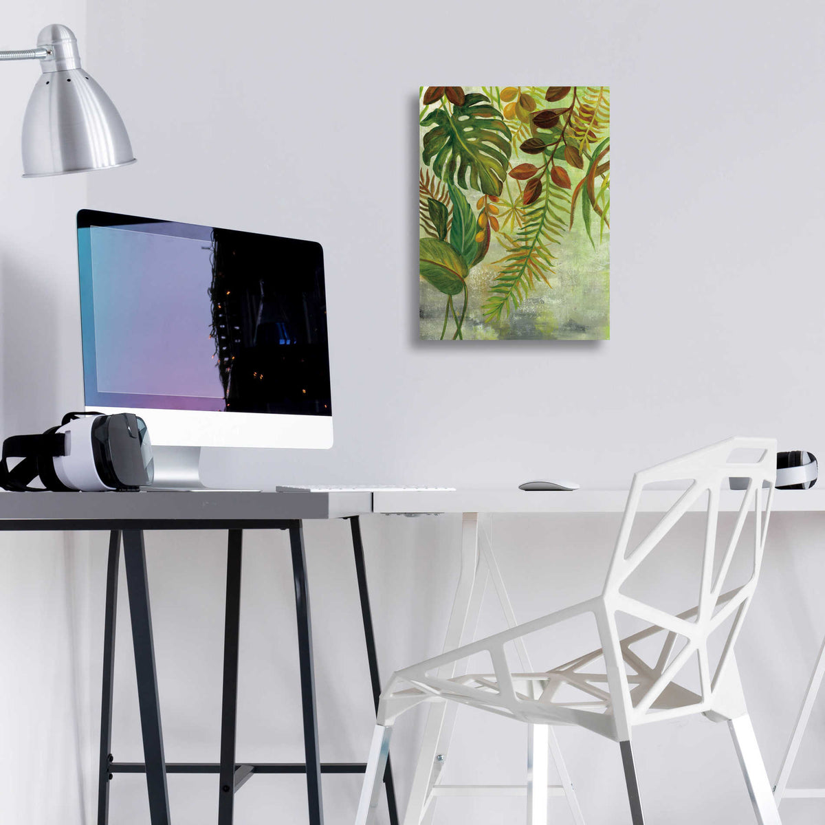 Epic Art 'Tropical Greenery I' by Silvia Vassileva, Acrylic Glass Wall Art,12x16