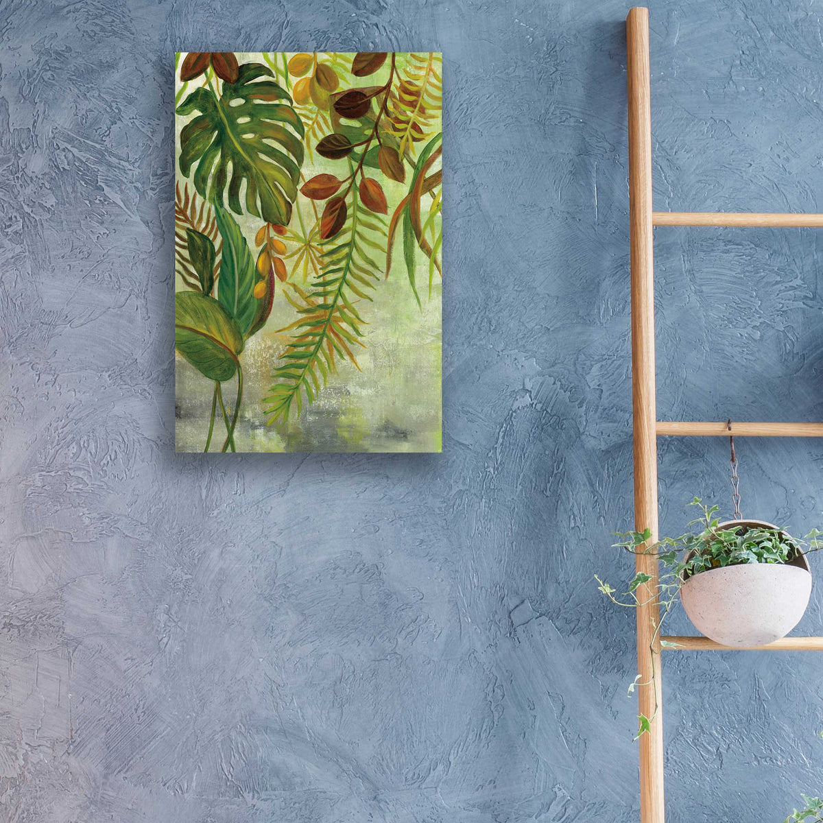 Epic Art 'Tropical Greenery I' by Silvia Vassileva, Acrylic Glass Wall Art,16x24