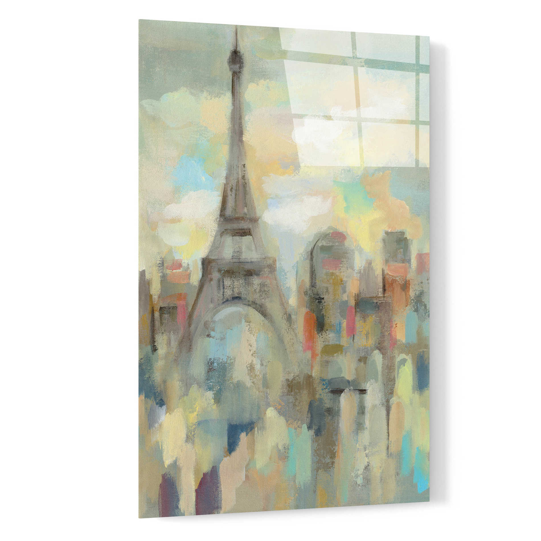 Epic Art 'Paris Impression' by Silvia Vassileva, Acrylic Glass Wall Art,16x24