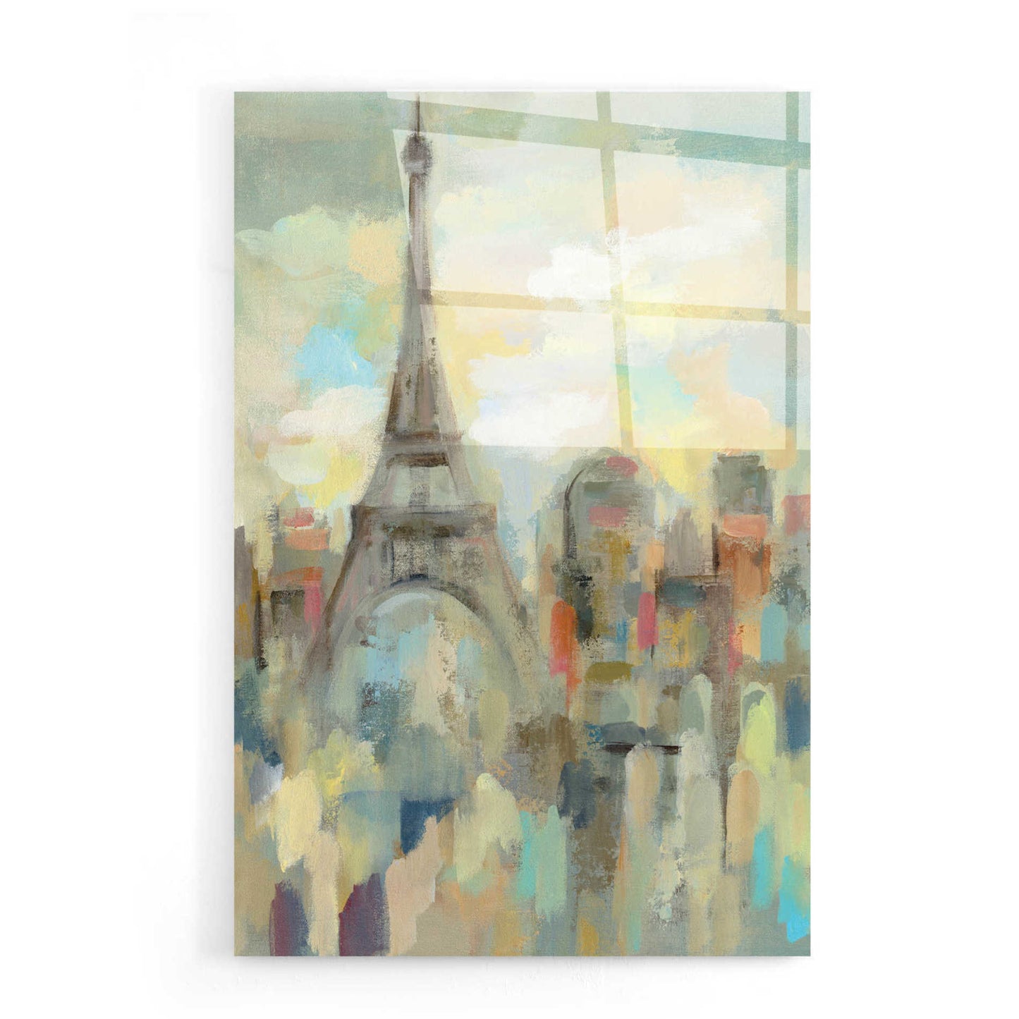 Epic Art 'Paris Impression' by Silvia Vassileva, Acrylic Glass Wall Art,16x24