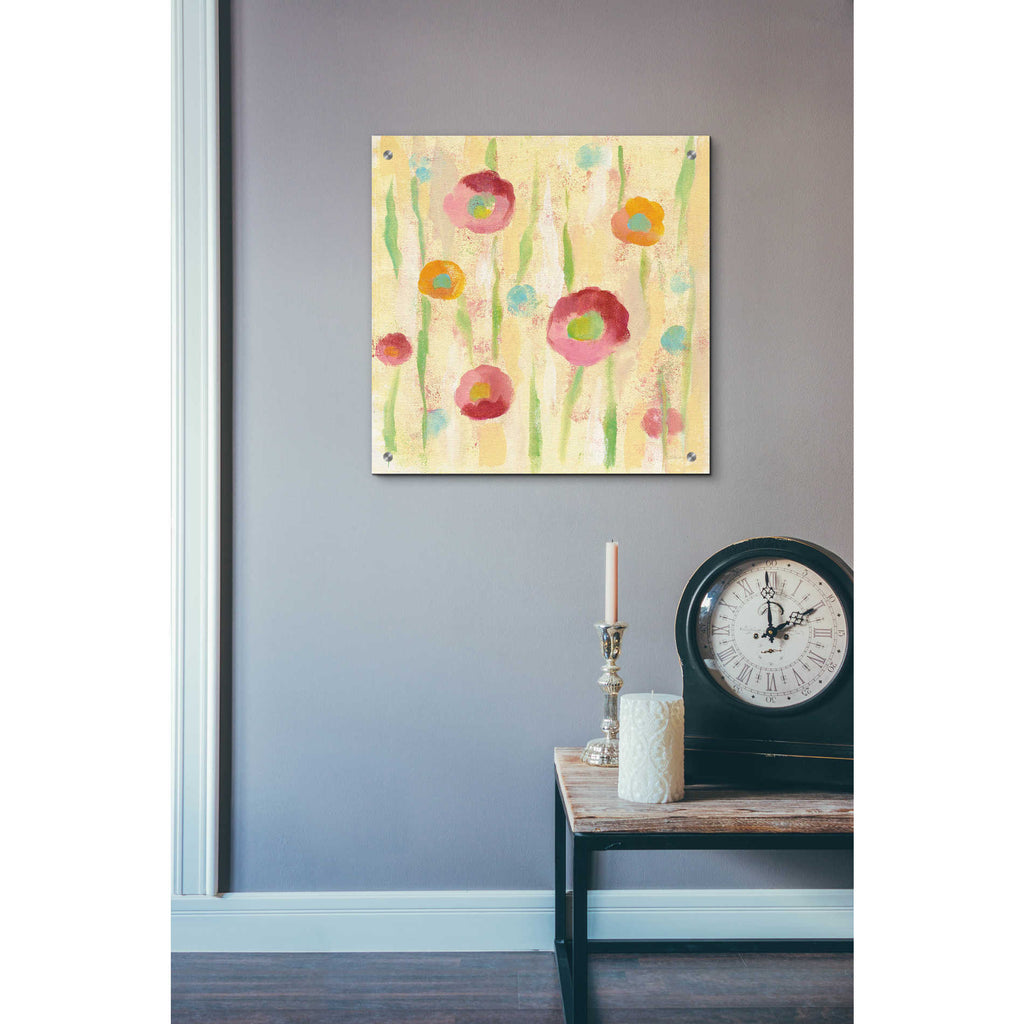 Epic Art 'Breezy Floral Element 1' by Silvia Vassileva, Acrylic Glass Wall Art,24x24