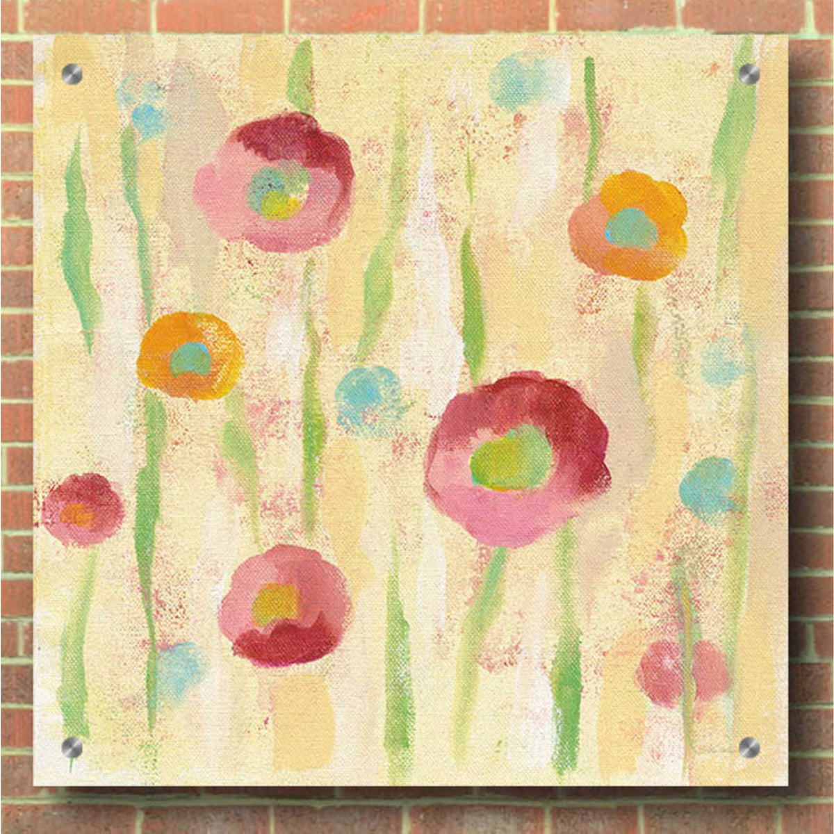 Epic Art 'Breezy Floral Element 1' by Silvia Vassileva, Acrylic Glass Wall Art,36x36