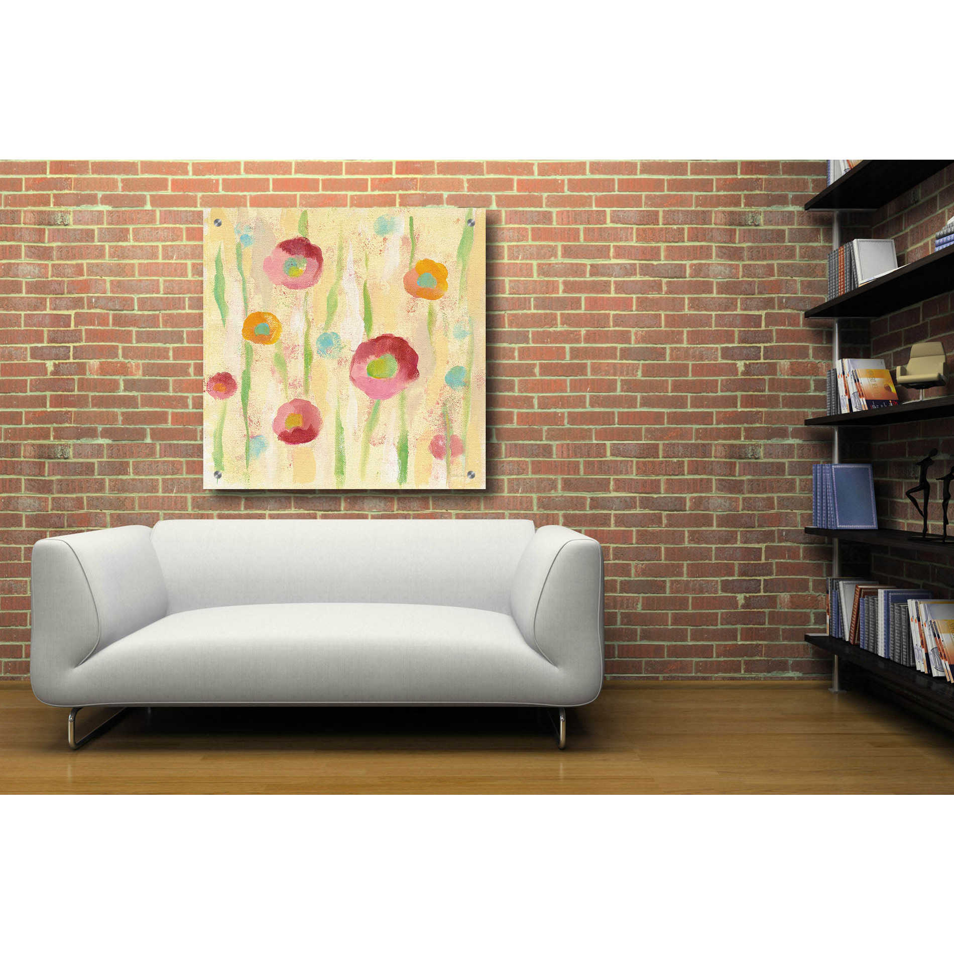 Epic Art 'Breezy Floral Element 1' by Silvia Vassileva, Acrylic Glass Wall Art,36x36