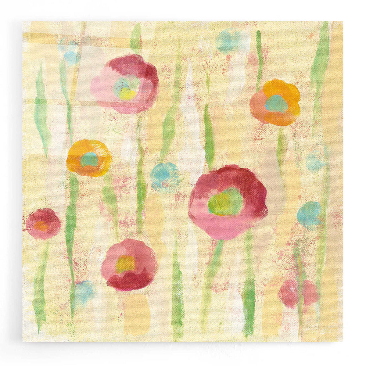 Epic Art 'Breezy Floral Element 1' by Silvia Vassileva, Acrylic Glass Wall Art