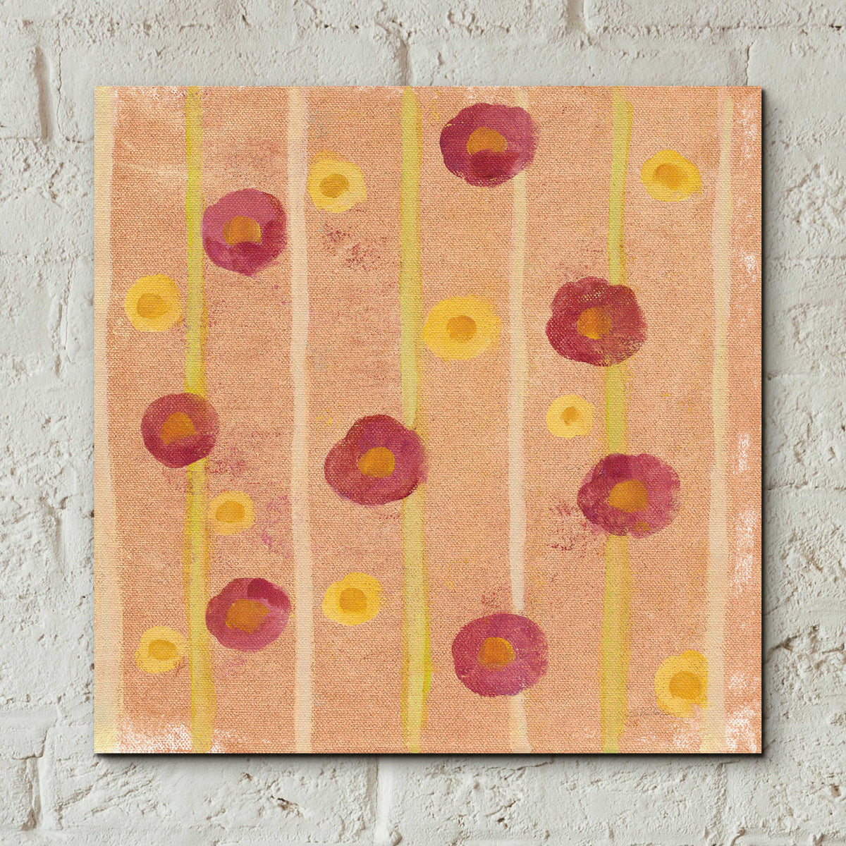 Epic Art 'Breezy Floral Element 2' by Silvia Vassileva, Acrylic Glass Wall Art,12x12