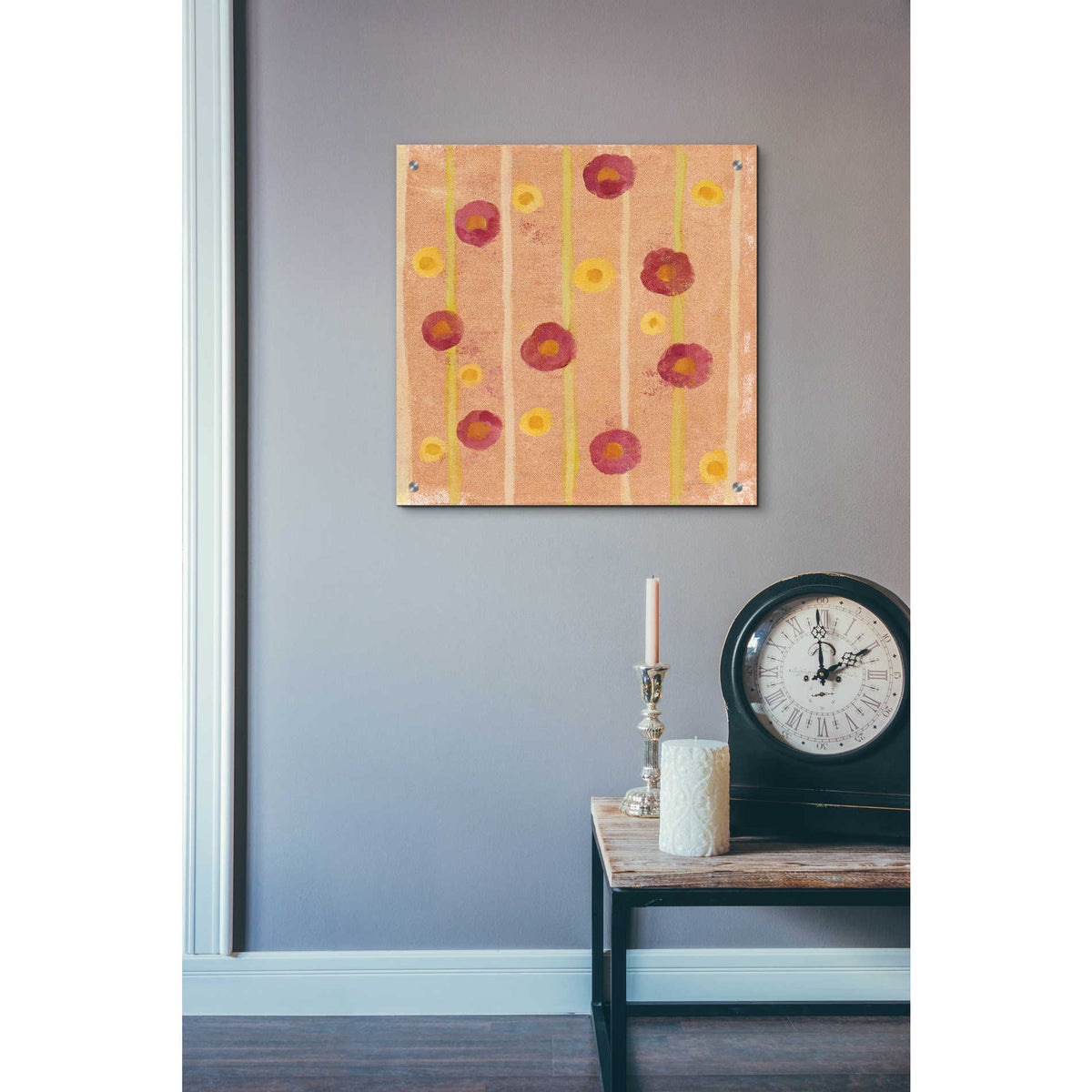 Epic Art 'Breezy Floral Element 2' by Silvia Vassileva, Acrylic Glass Wall Art,24x24