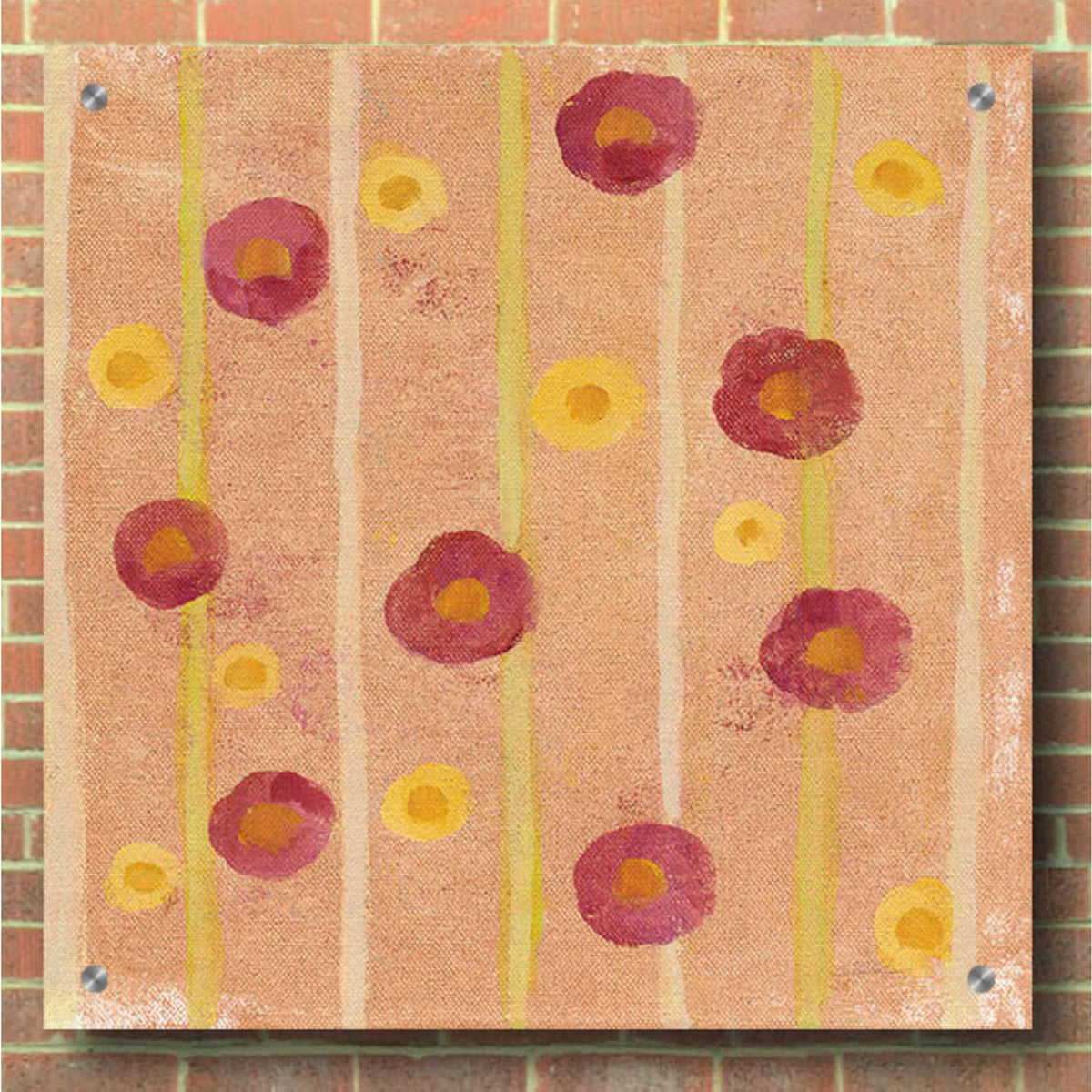 Epic Art 'Breezy Floral Element 2' by Silvia Vassileva, Acrylic Glass Wall Art,36x36