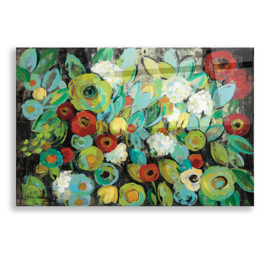 Epic Art 'Fiesta Floral Flipped' by Silvia Vassileva, Acrylic Glass Wall Art