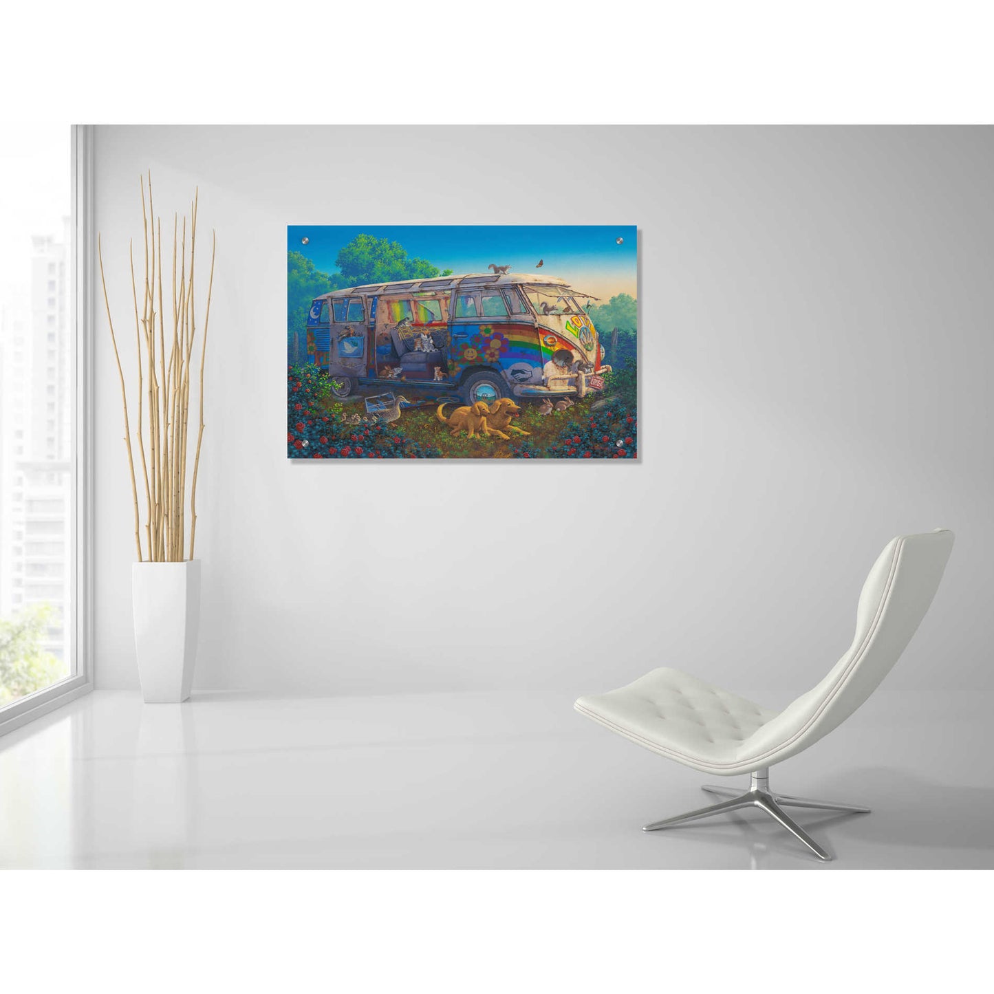 Epic Art 'What A Wonderful World' by Richard Courtney, Acrylic Glass Wall Art,36x24