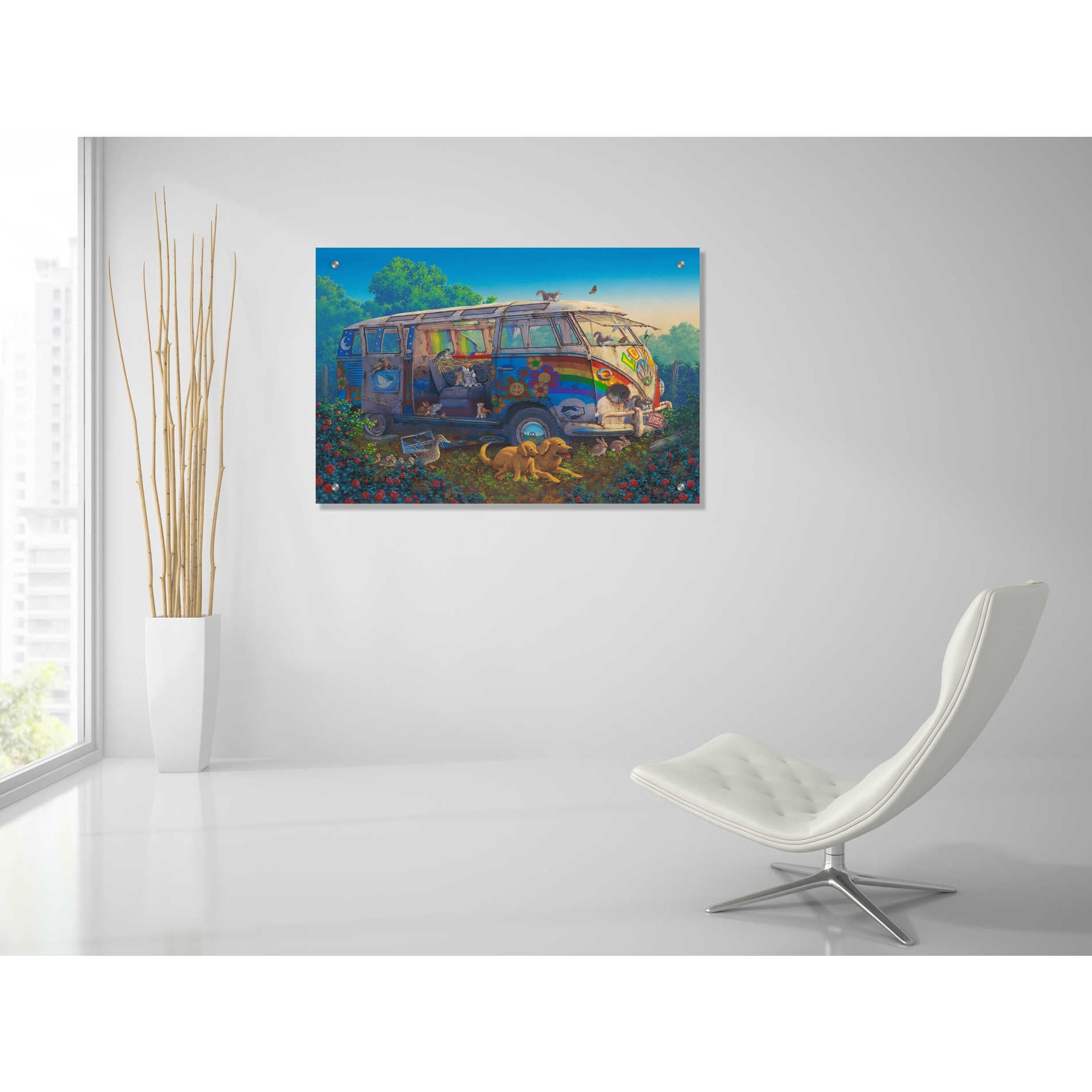 Epic Art 'What A Wonderful World' by Richard Courtney, Acrylic Glass Wall Art,36x24