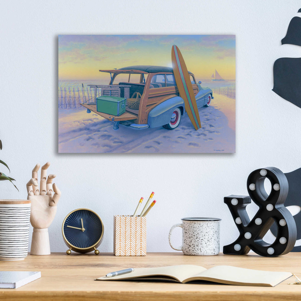 Epic Art 'Ready to Go' by Richard Courtney, Acrylic Glass Wall Art,16x12