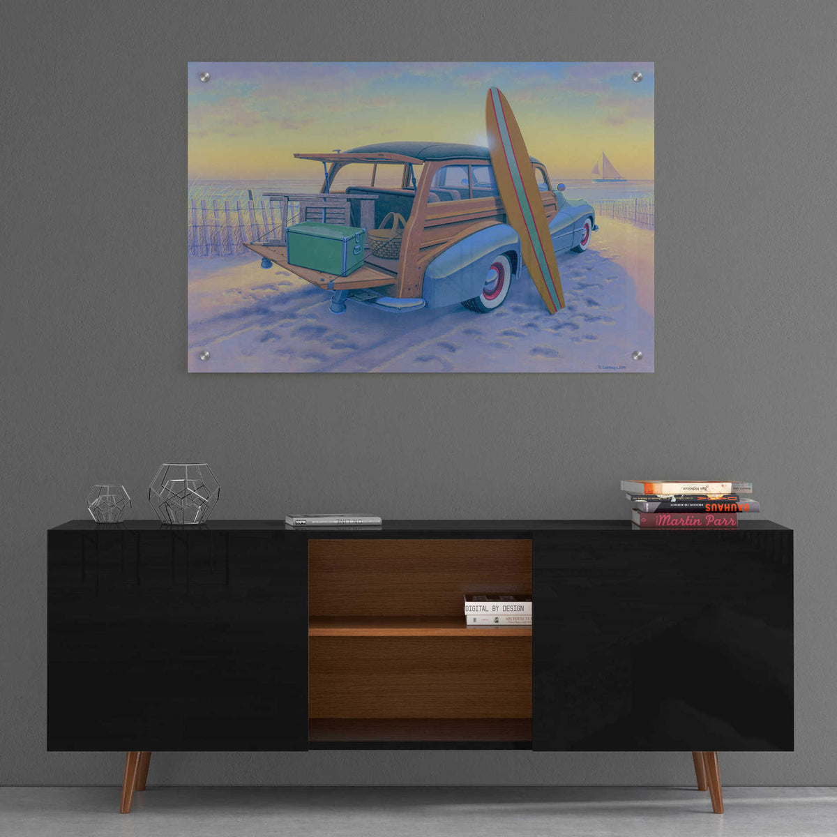 Epic Art 'Ready to Go' by Richard Courtney, Acrylic Glass Wall Art,36x24