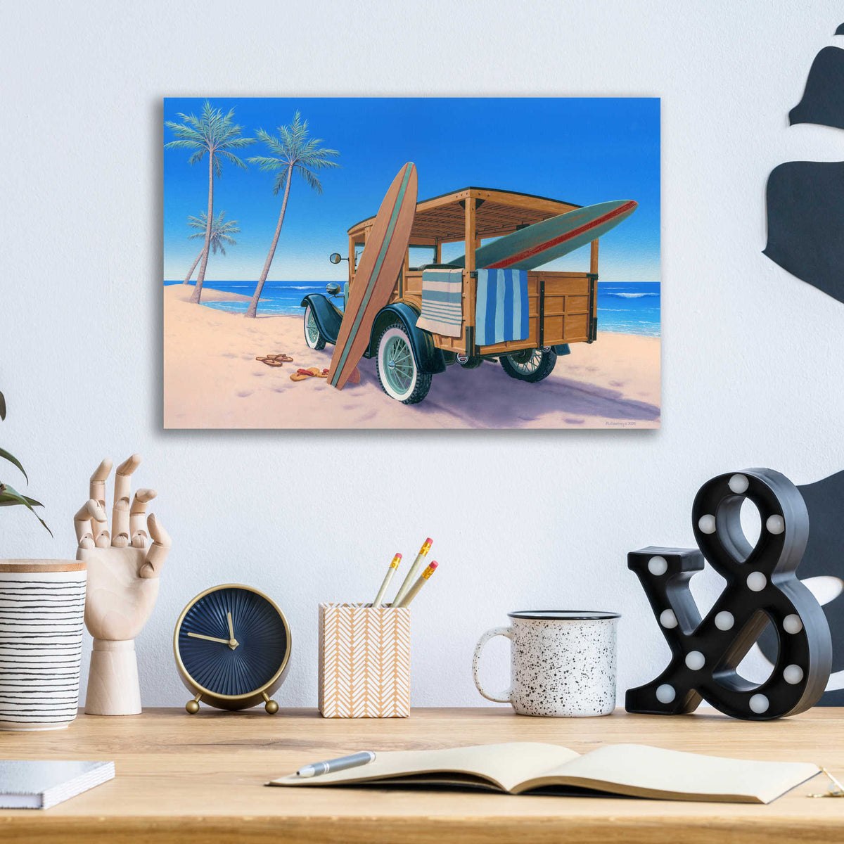 Epic Art 'The Good Ole Days' by Richard Courtney, Acrylic Glass Wall Art,16x12