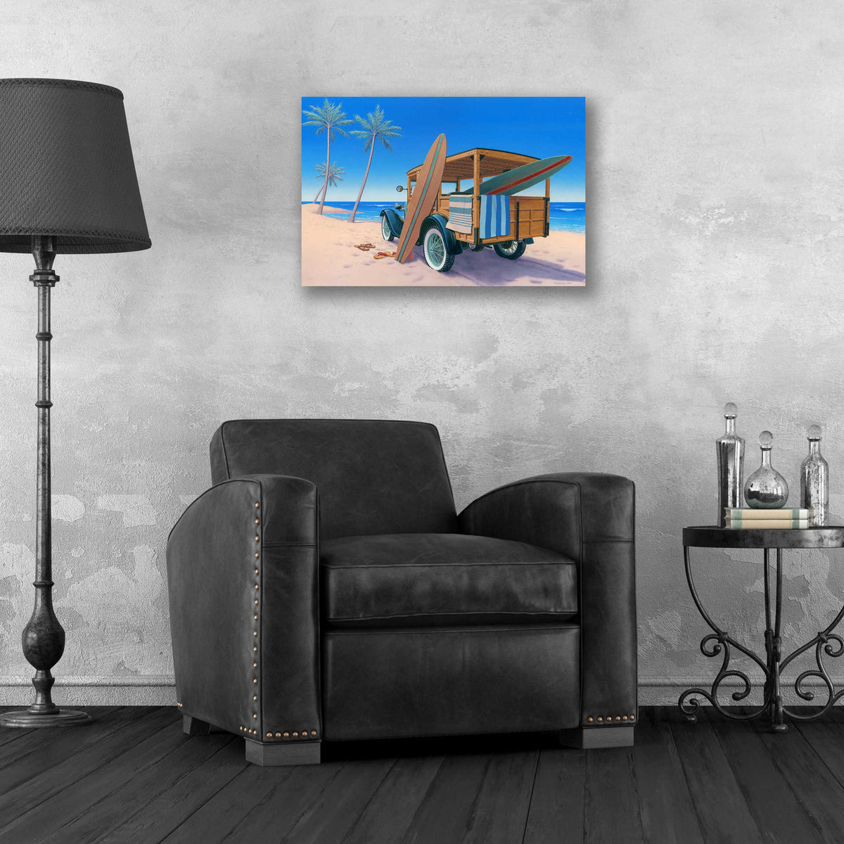 Epic Art 'The Good Ole Days' by Richard Courtney, Acrylic Glass Wall Art,24x16