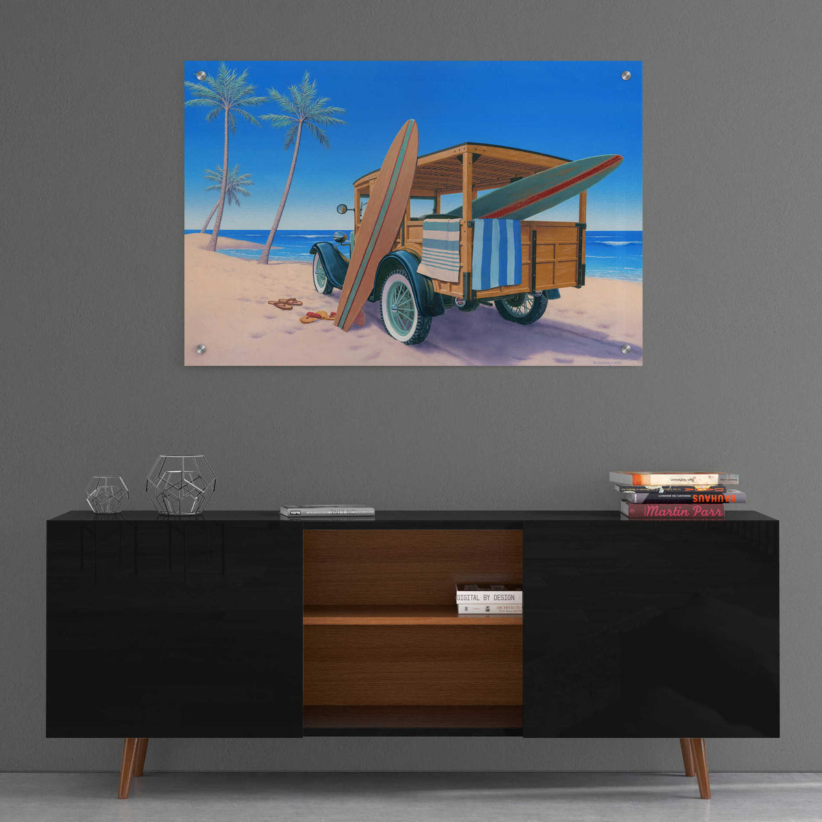 Epic Art 'The Good Ole Days' by Richard Courtney, Acrylic Glass Wall Art,36x24