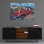Epic Art 'The Beetles' by Richard Courtney, Acrylic Glass Wall Art,36x24
