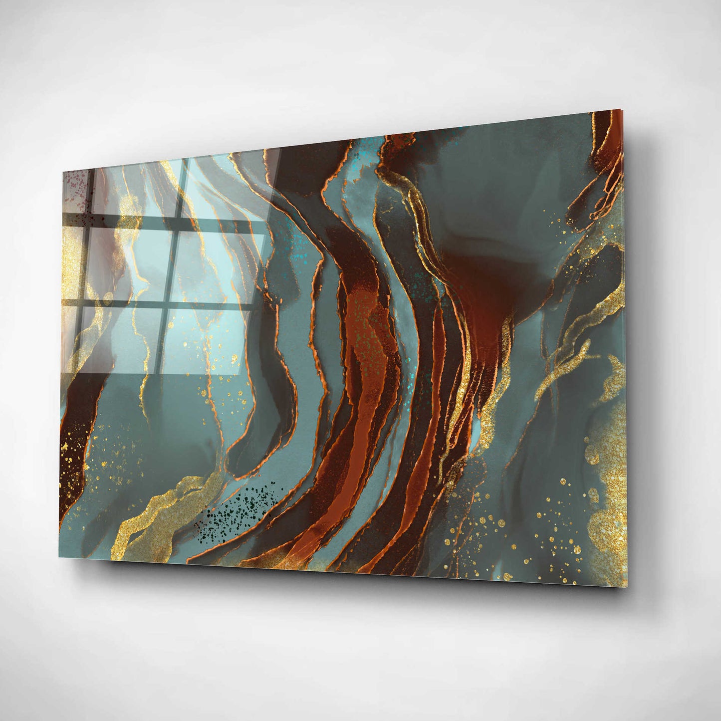 Epic Art 'Velvet Shimmer' by Delores Naskrent, Acrylic Glass Wall Art,24x16