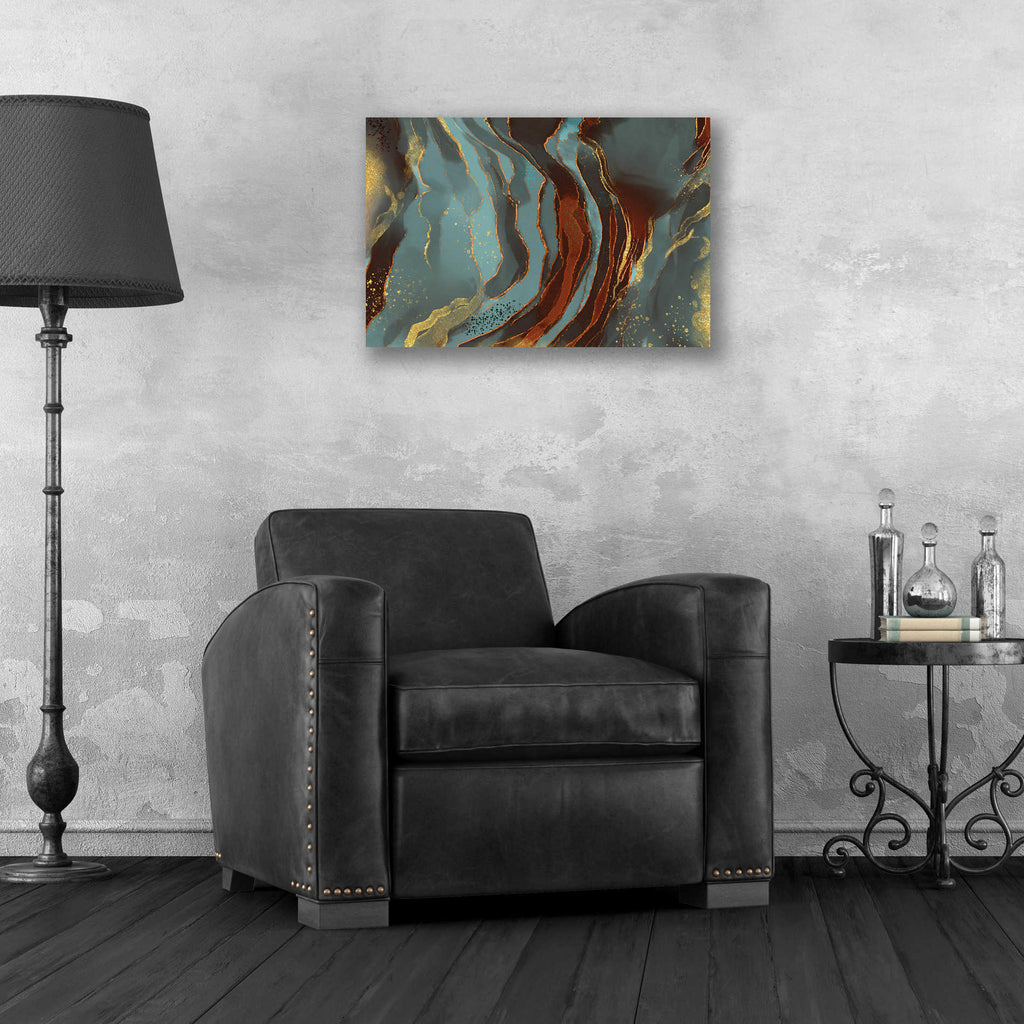 Epic Art 'Velvet Shimmer' by Delores Naskrent, Acrylic Glass Wall Art,24x16