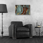 Epic Art 'Velvet Shimmer' by Delores Naskrent, Acrylic Glass Wall Art,24x16