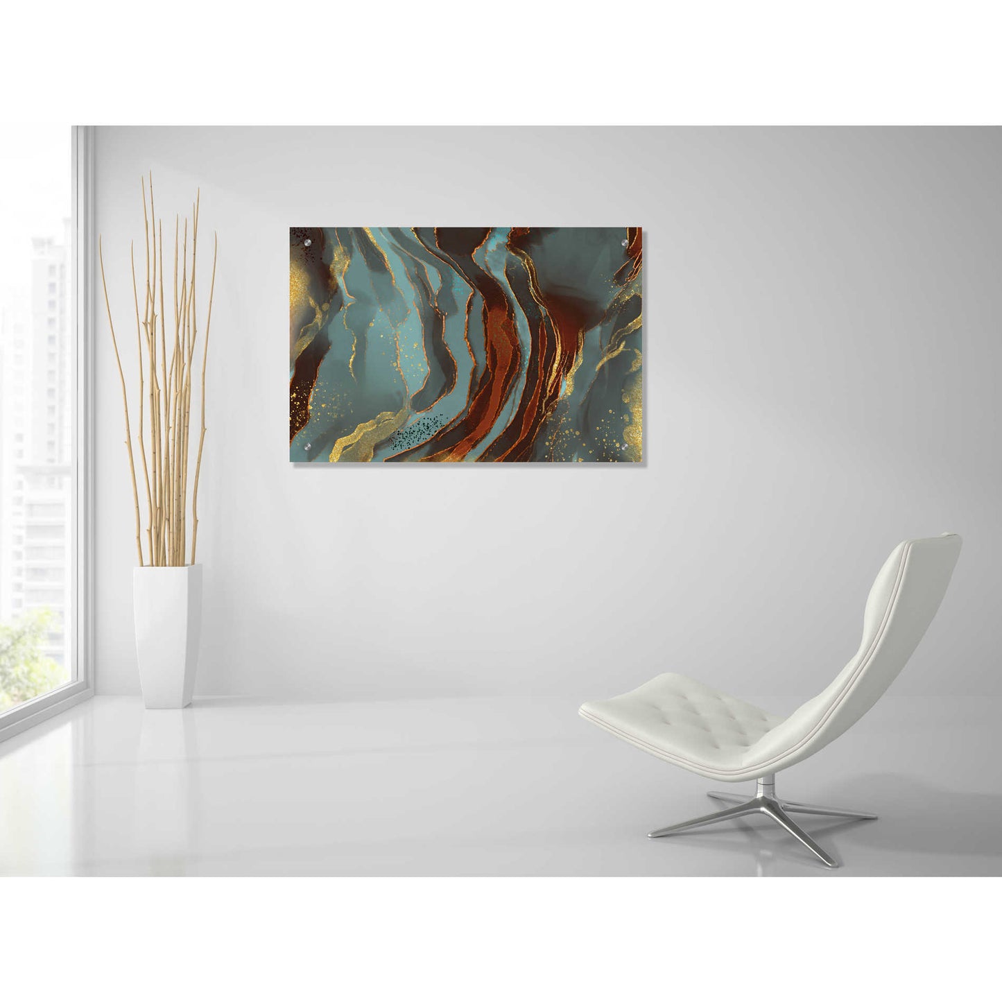 Epic Art 'Velvet Shimmer' by Delores Naskrent, Acrylic Glass Wall Art,36x24