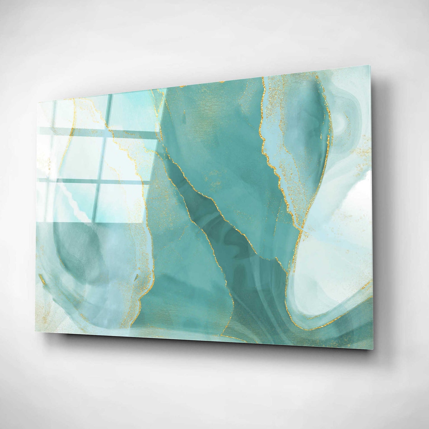 Epic Art 'Shallow Pond' by Delores Naskrent, Acrylic Glass Wall Art,24x16