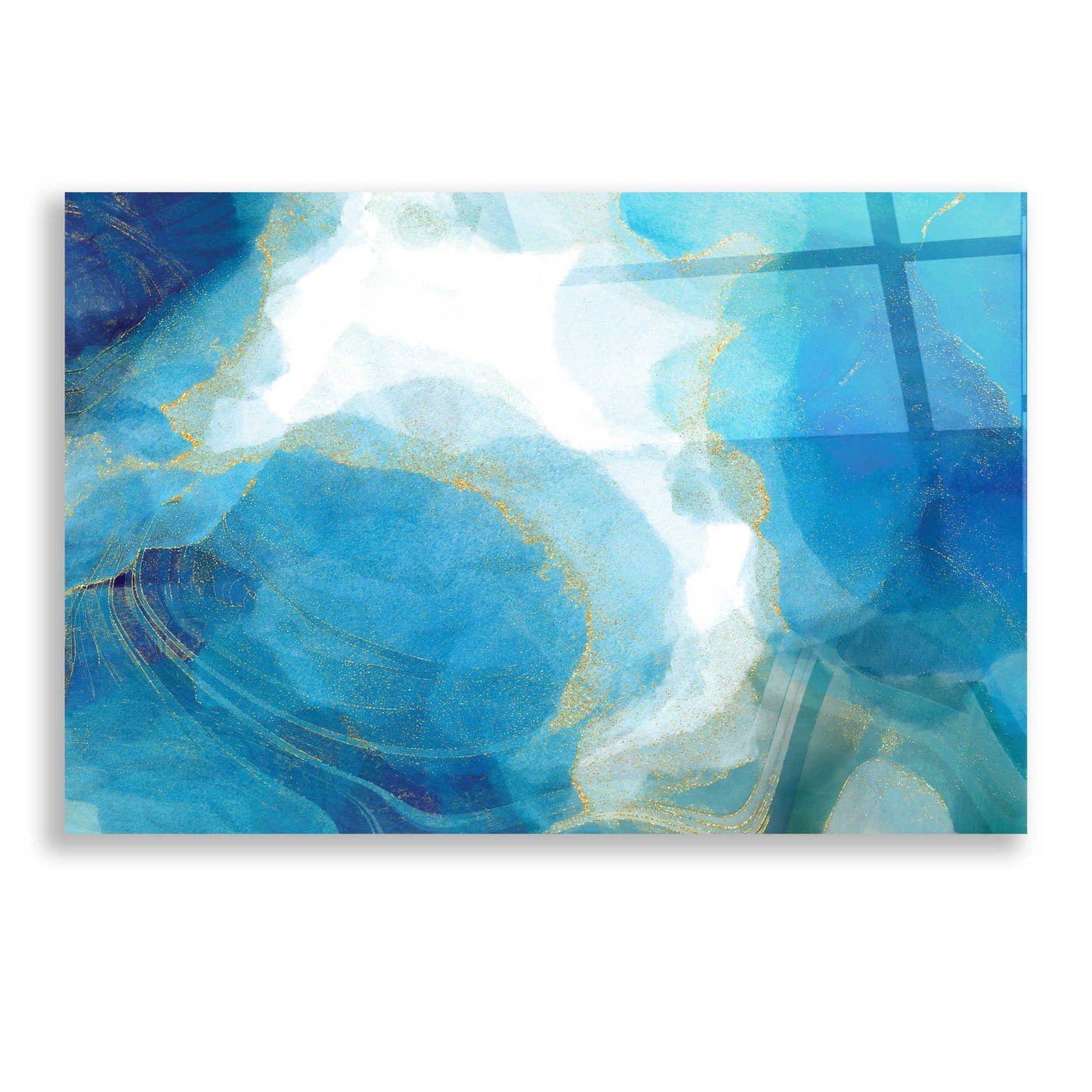 Epic Art 'Partly Cloudy' by Delores Naskrent, Acrylic Glass Wall Art,24x16