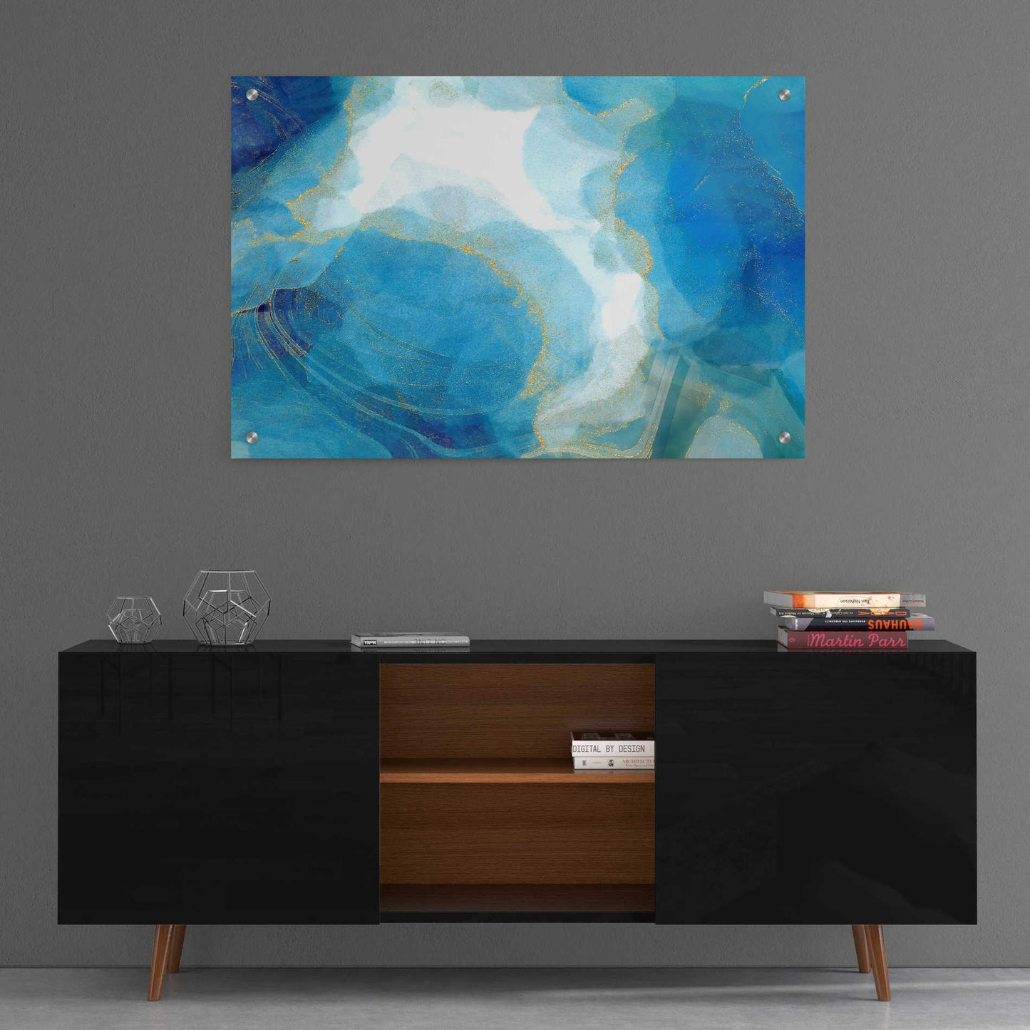 Epic Art 'Partly Cloudy' by Delores Naskrent, Acrylic Glass Wall Art,36x24