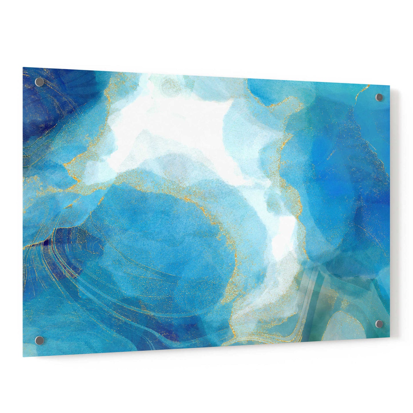 Epic Art 'Partly Cloudy' by Delores Naskrent, Acrylic Glass Wall Art,36x24