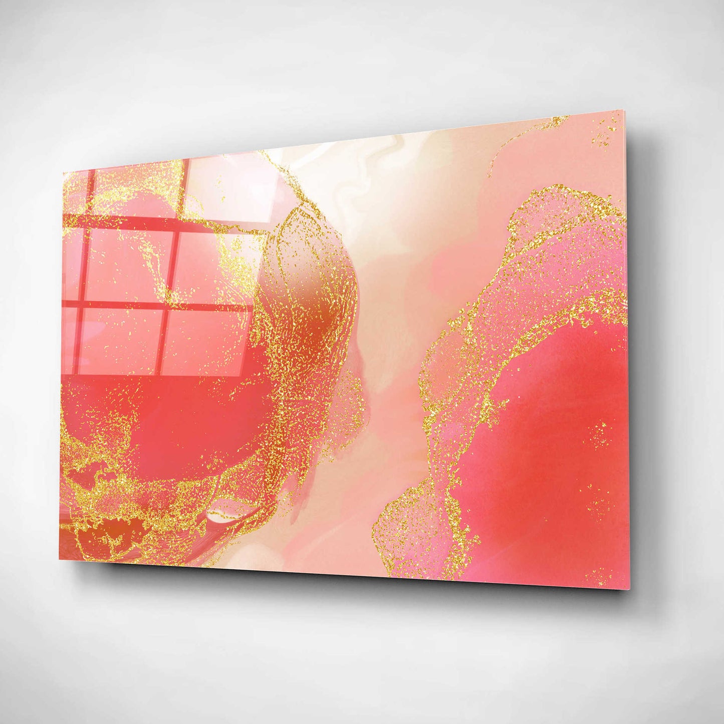 Epic Art 'Pink Dogwood' by Delores Naskrent, Acrylic Glass Wall Art,16x12