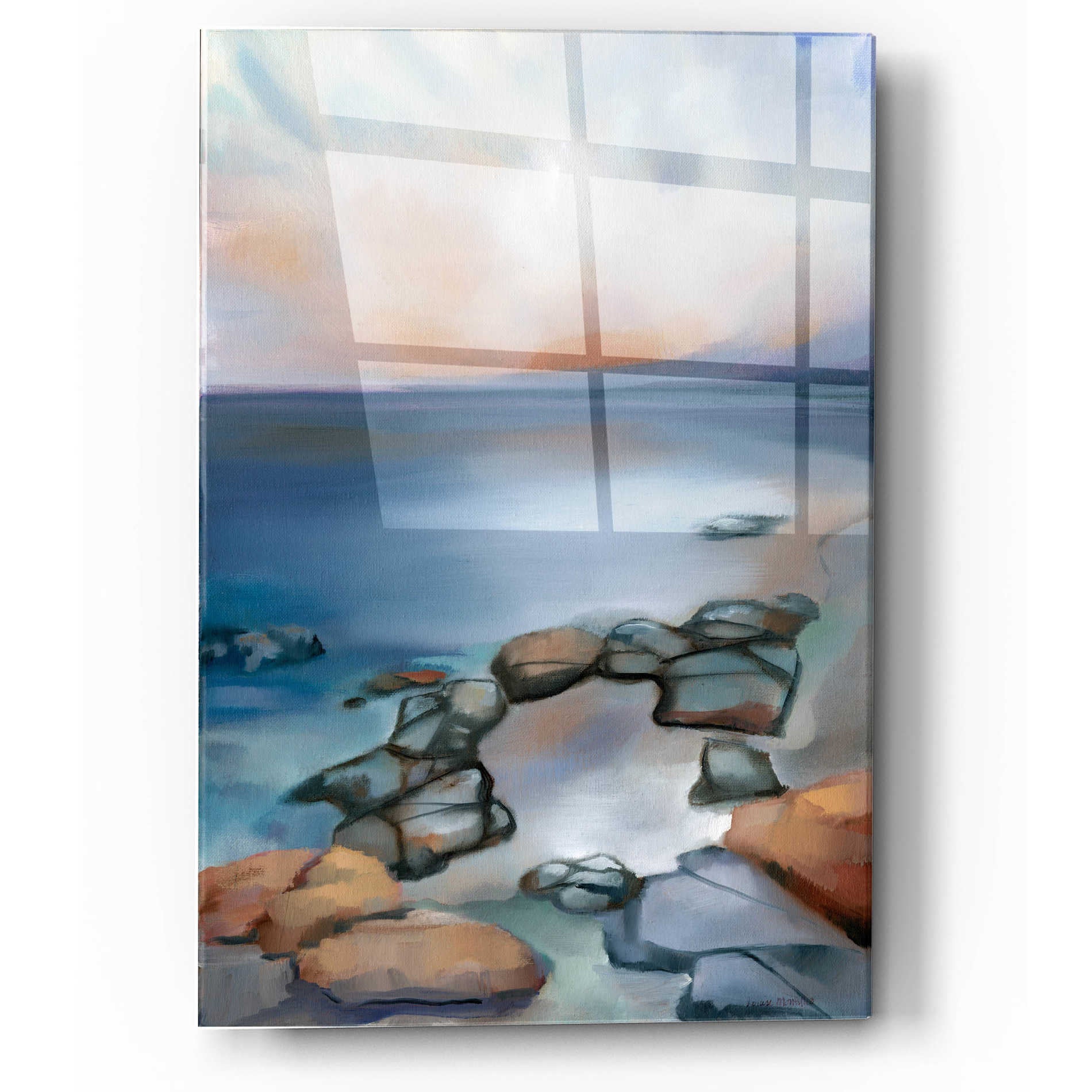 Epic Art 'Tidal Glow' by Louise Montillio, Acrylic Glass Wall Art,12x16