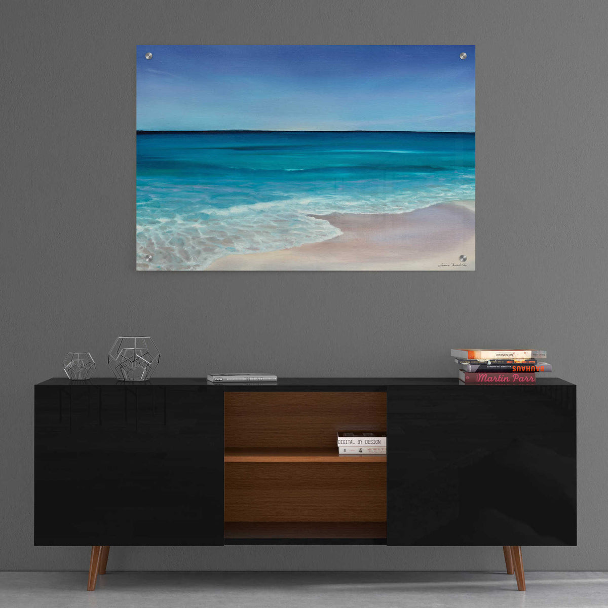 Epic Art 'Rippling Waves' by Louise Montillio, Acrylic Glass Wall Art,36x24