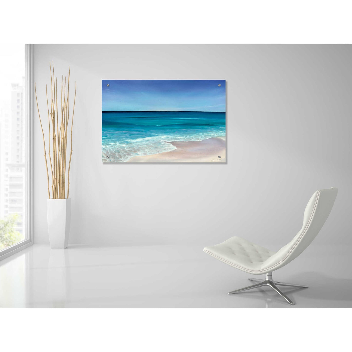 Epic Art 'Rippling Waves' by Louise Montillio, Acrylic Glass Wall Art,36x24