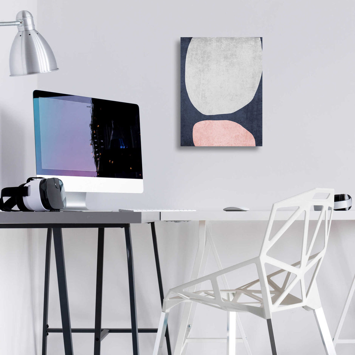 Epic Art 'Minimalist Geometric 3' by Irena Orlov, Acrylic Glass Wall Art,12x16