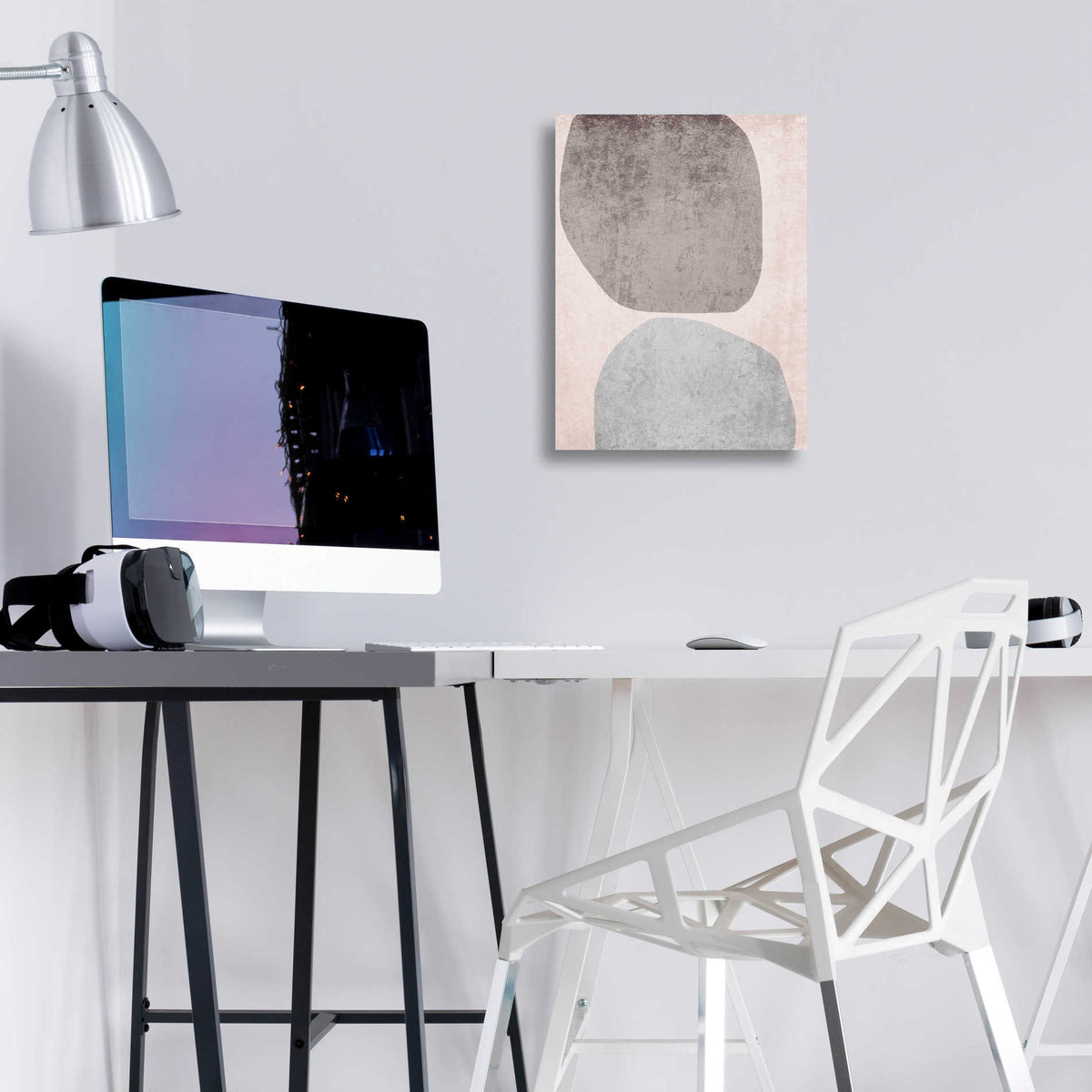 Epic Art 'Minimalist Geometric 4' by Irena Orlov, Acrylic Glass Wall Art,12x16