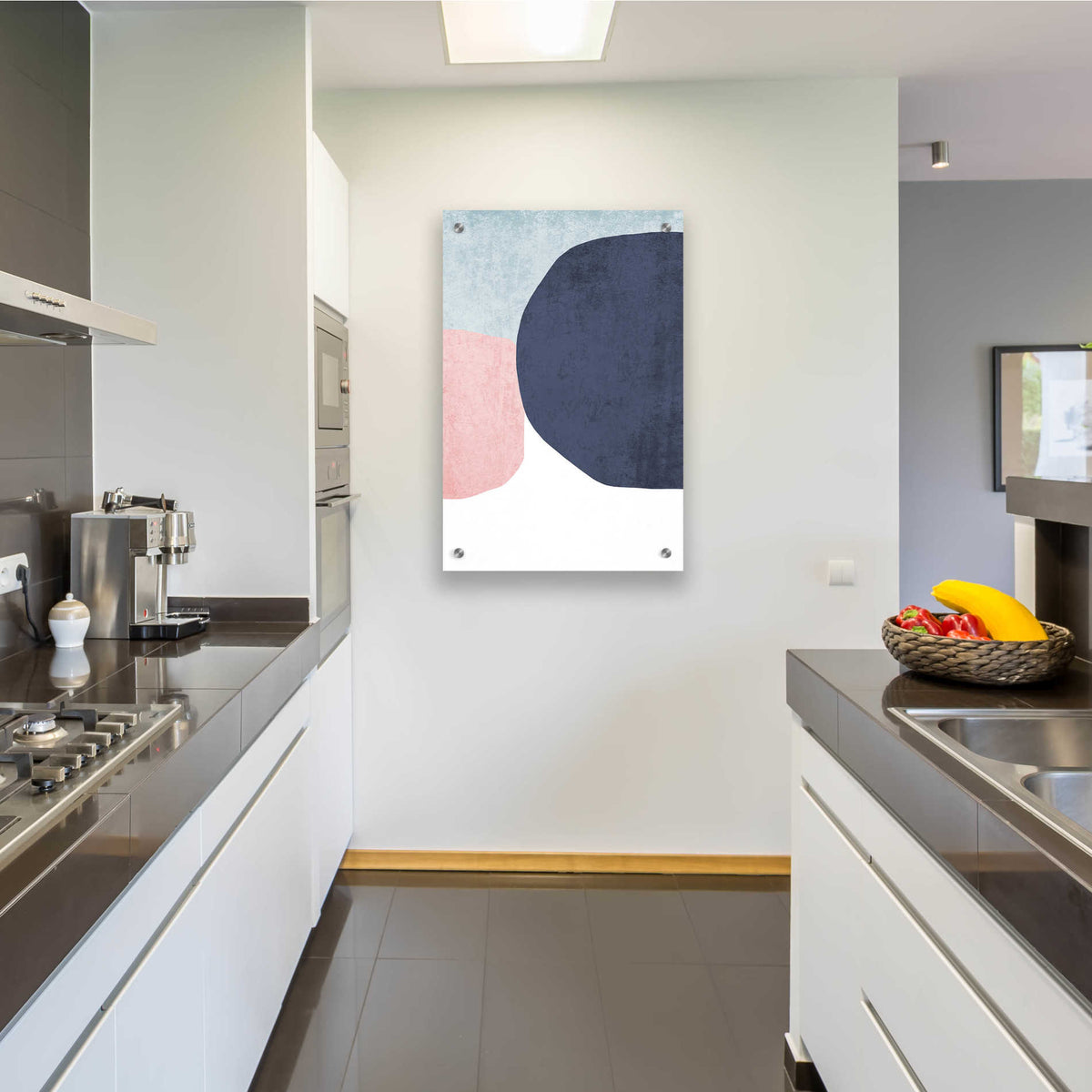 Epic Art 'Minimalist Geometric 5' by Irena Orlov, Acrylic Glass Wall Art,24x36