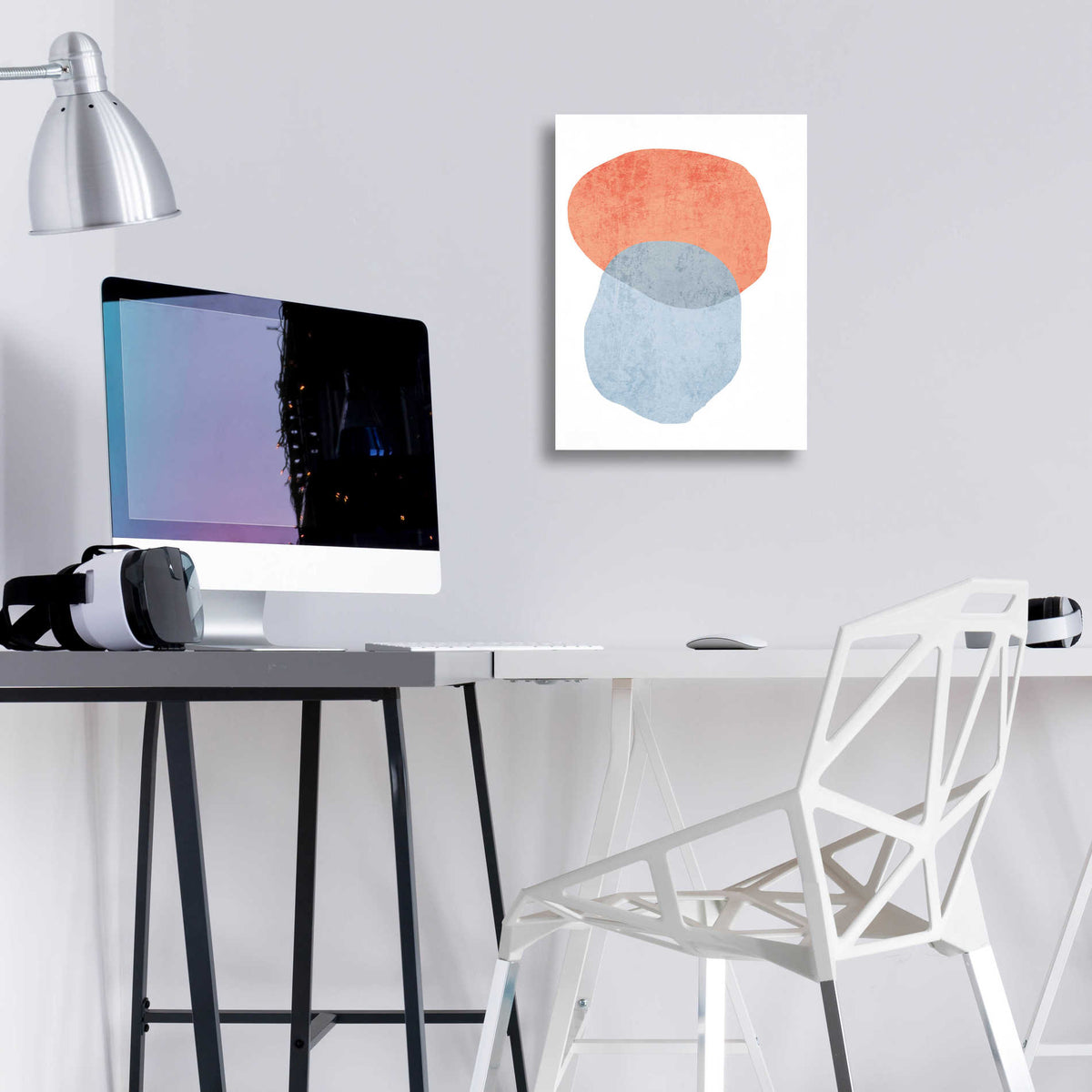 Epic Art 'Minimalist Geometric 7' by Irena Orlov, Acrylic Glass Wall Art,12x16