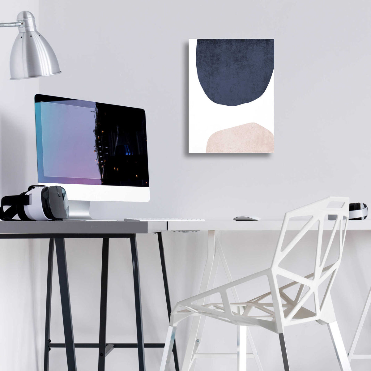 Epic Art 'Minimalist Geometric 9' by Irena Orlov, Acrylic Glass Wall Art,12x16