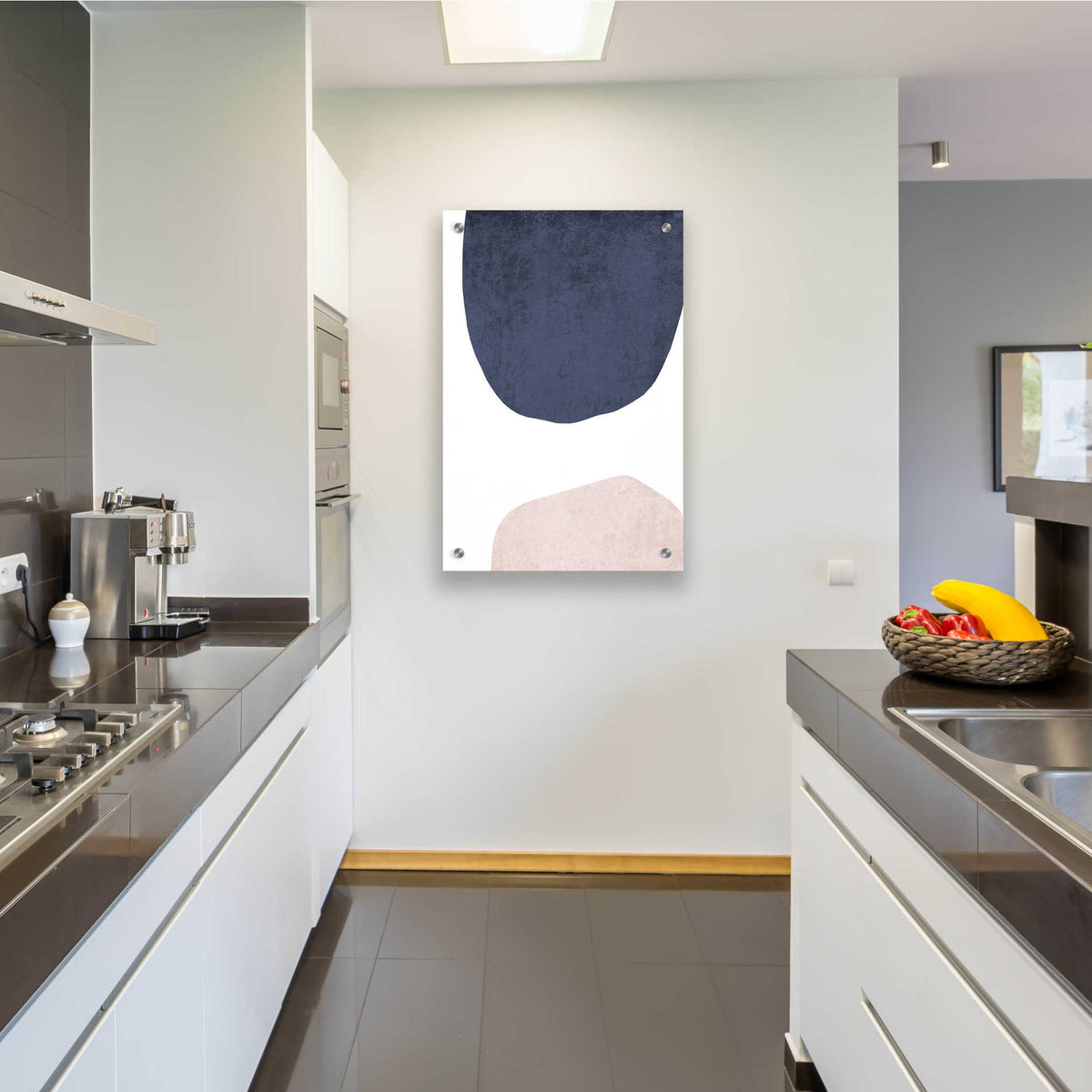 Epic Art 'Minimalist Geometric 9' by Irena Orlov, Acrylic Glass Wall Art,24x36
