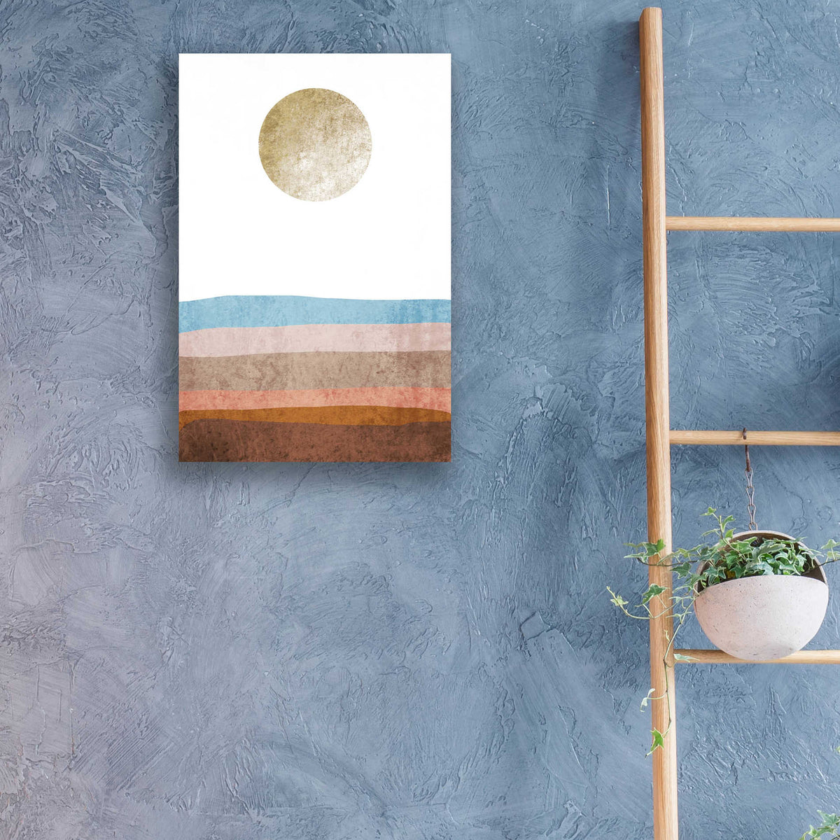 Epic Art 'Minimalist Geometric 13' by Irena Orlov, Acrylic Glass Wall Art,16x24