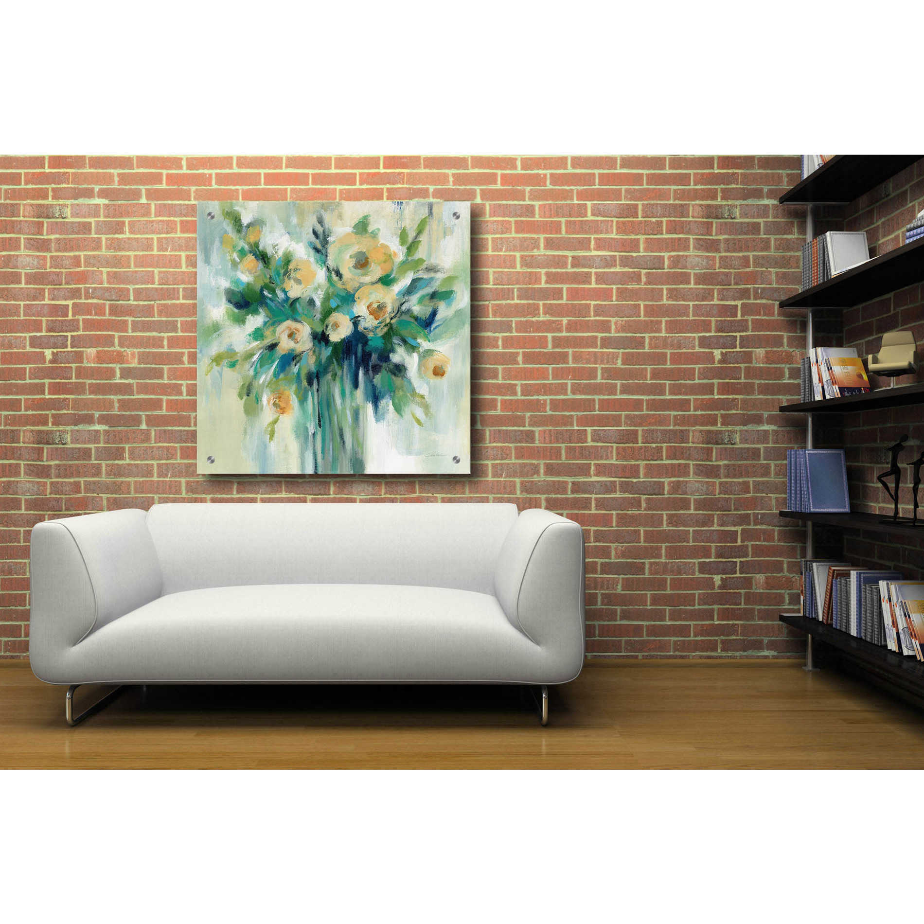 Epic Art 'Vase of Flowers' by Silvia Vassileva, Acrylic Glass Wall Art,36x36