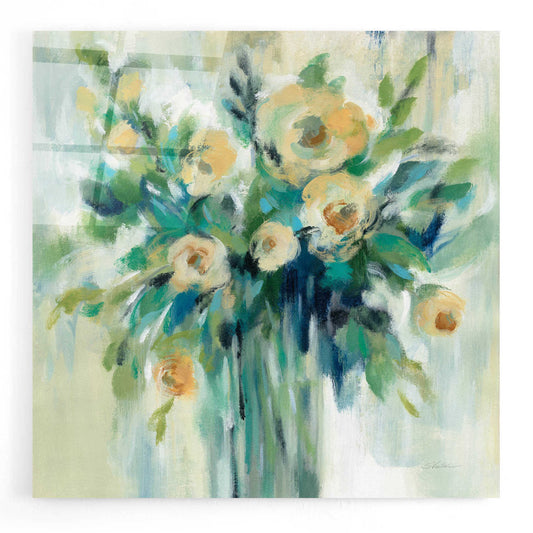 Epic Art 'Vase of Flowers' by Silvia Vassileva, Acrylic Glass Wall Art