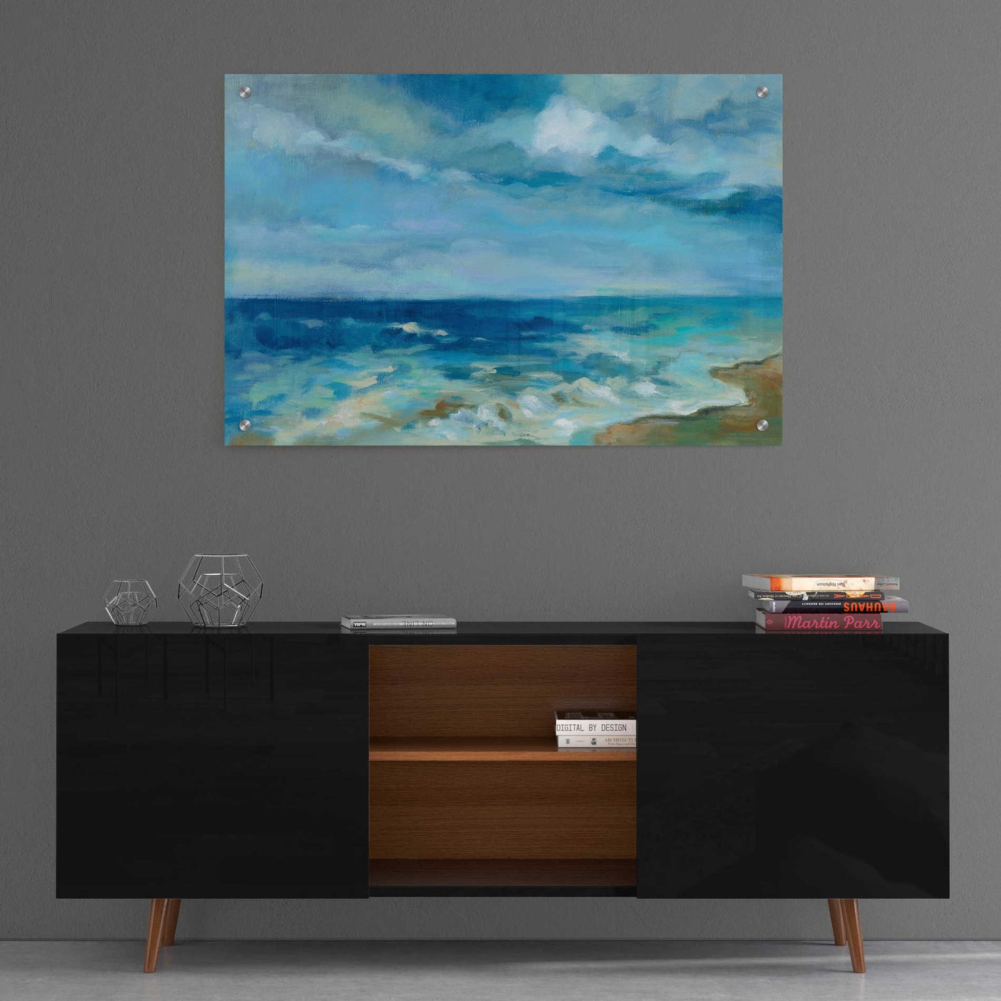 Epic Art 'Ocean Waves' by Silvia Vassileva, Acrylic Glass Wall Art,36x24