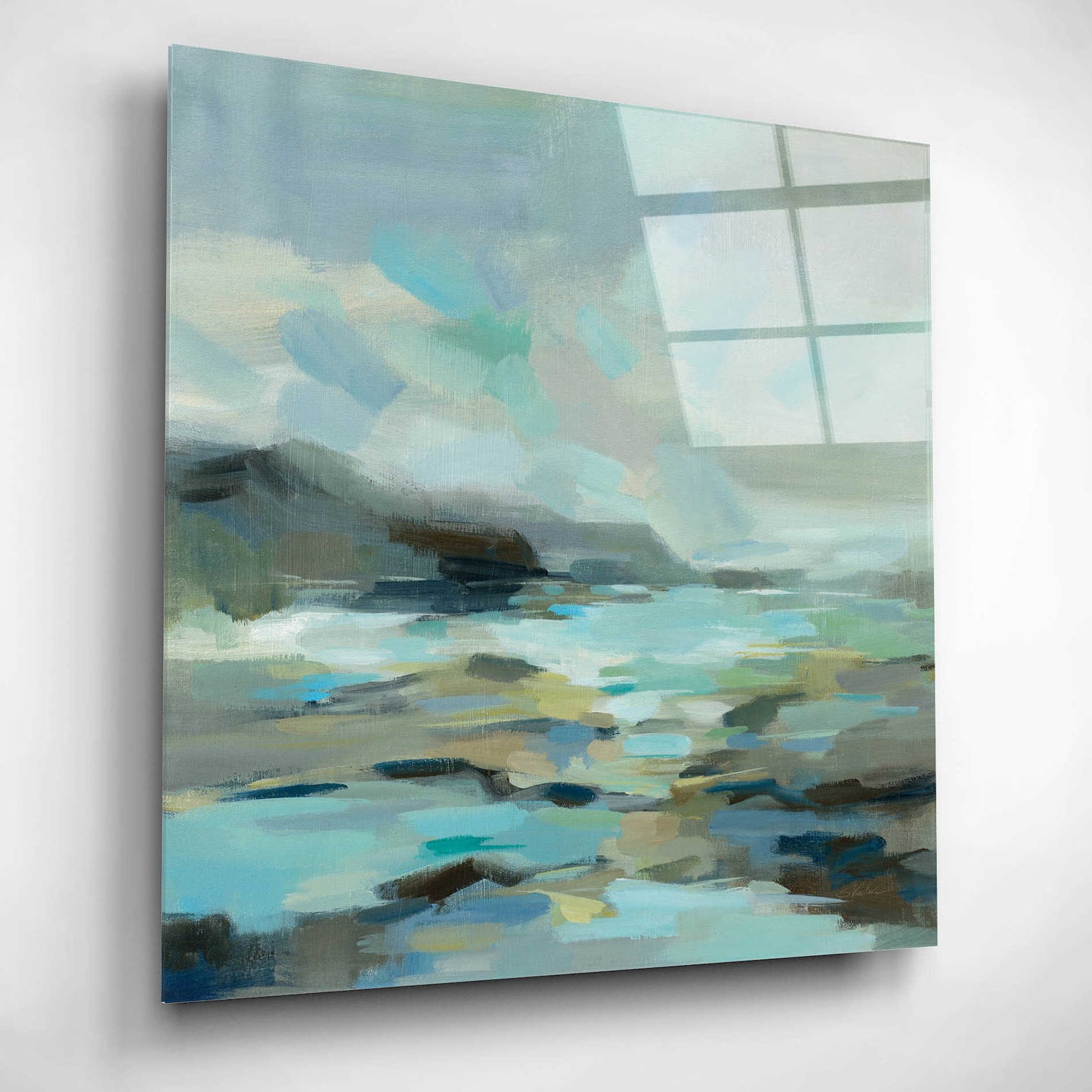 Epic Art 'Blue Lagoon' by Silvia Vassileva, Acrylic Glass Wall Art,12x12