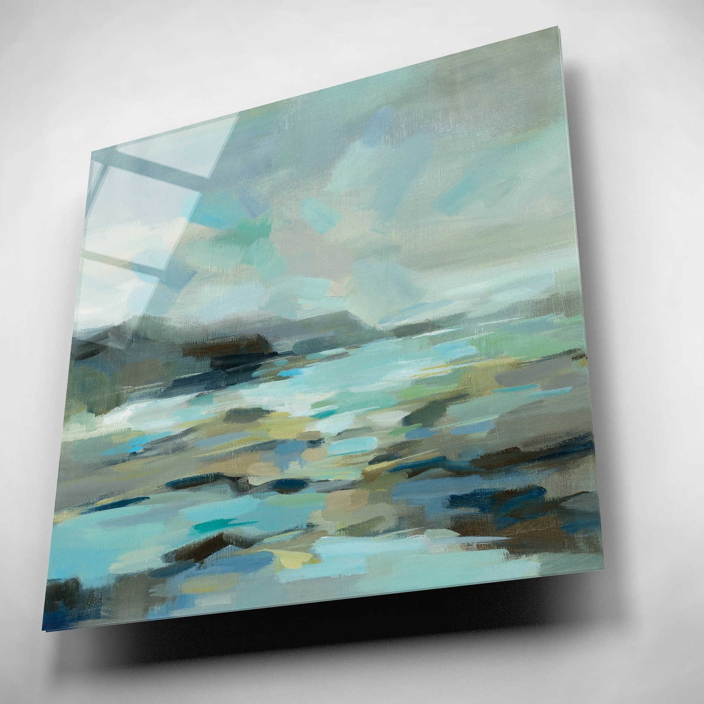 Epic Art 'Blue Lagoon' by Silvia Vassileva, Acrylic Glass Wall Art,12x12