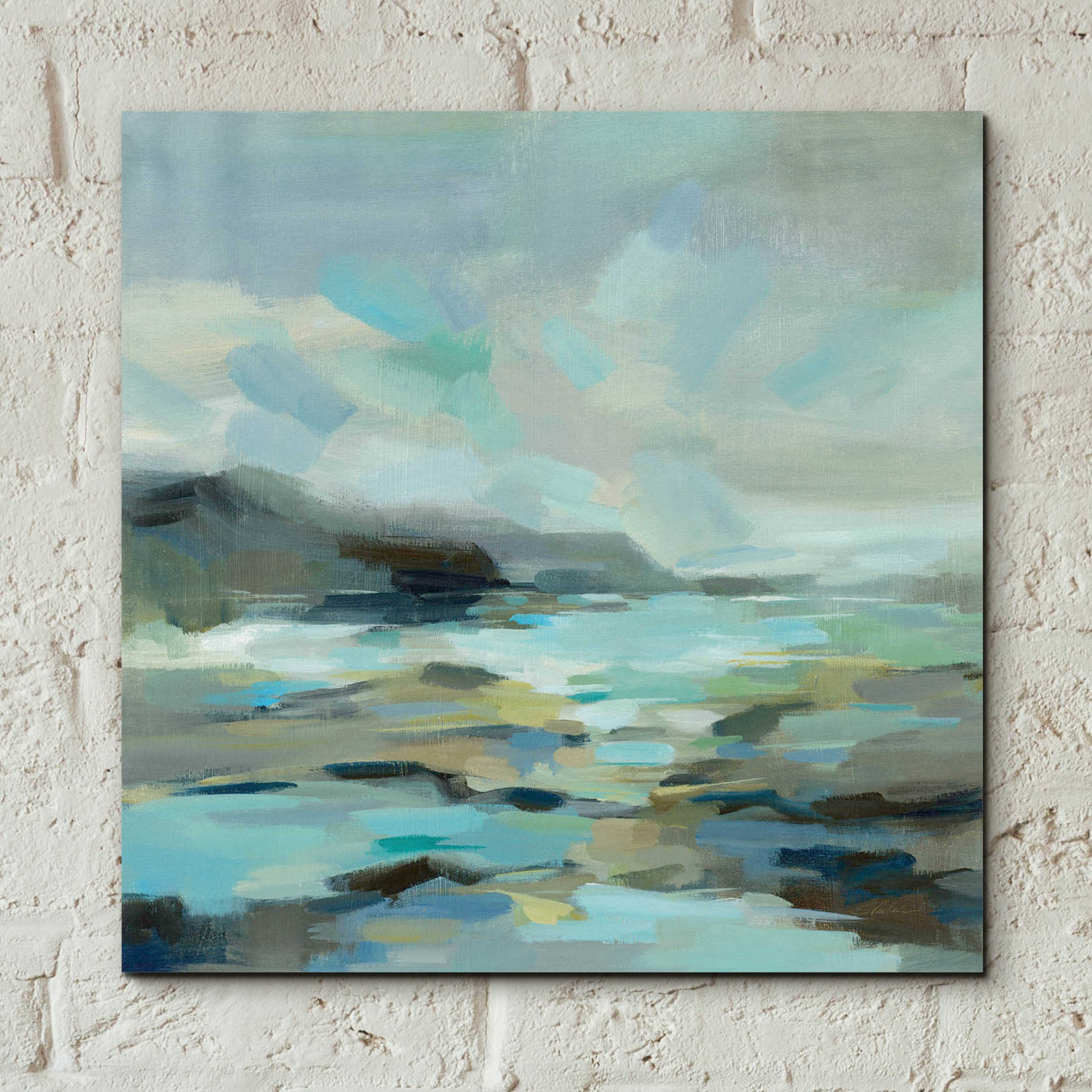 Epic Art 'Blue Lagoon' by Silvia Vassileva, Acrylic Glass Wall Art,12x12