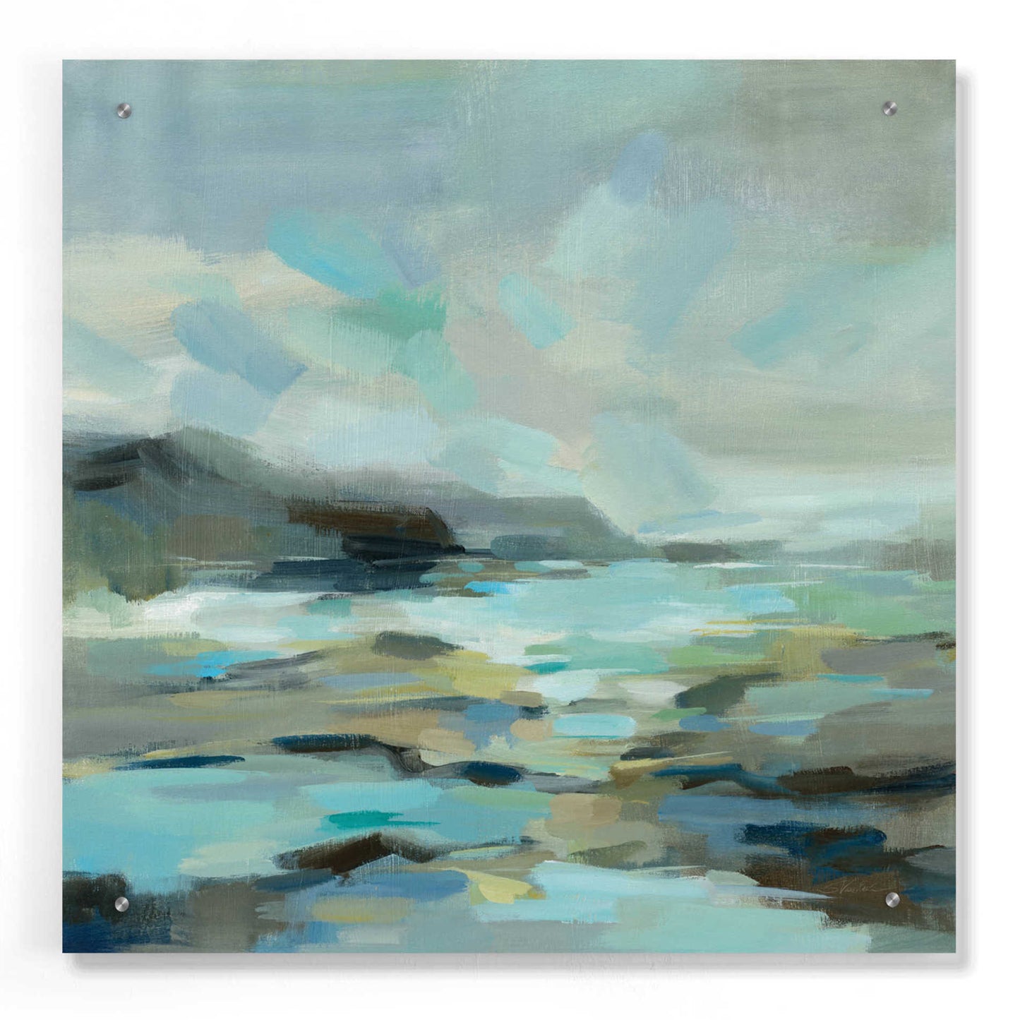 Epic Art 'Blue Lagoon' by Silvia Vassileva, Acrylic Glass Wall Art,24x24