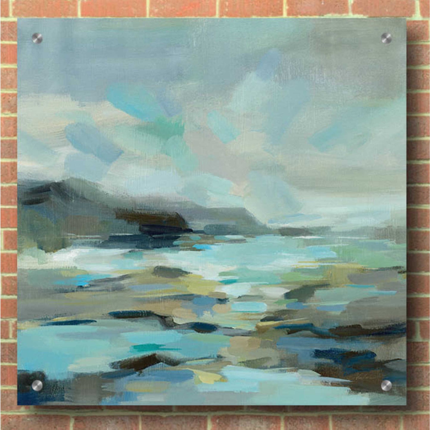 Epic Art 'Blue Lagoon' by Silvia Vassileva, Acrylic Glass Wall Art,36x36